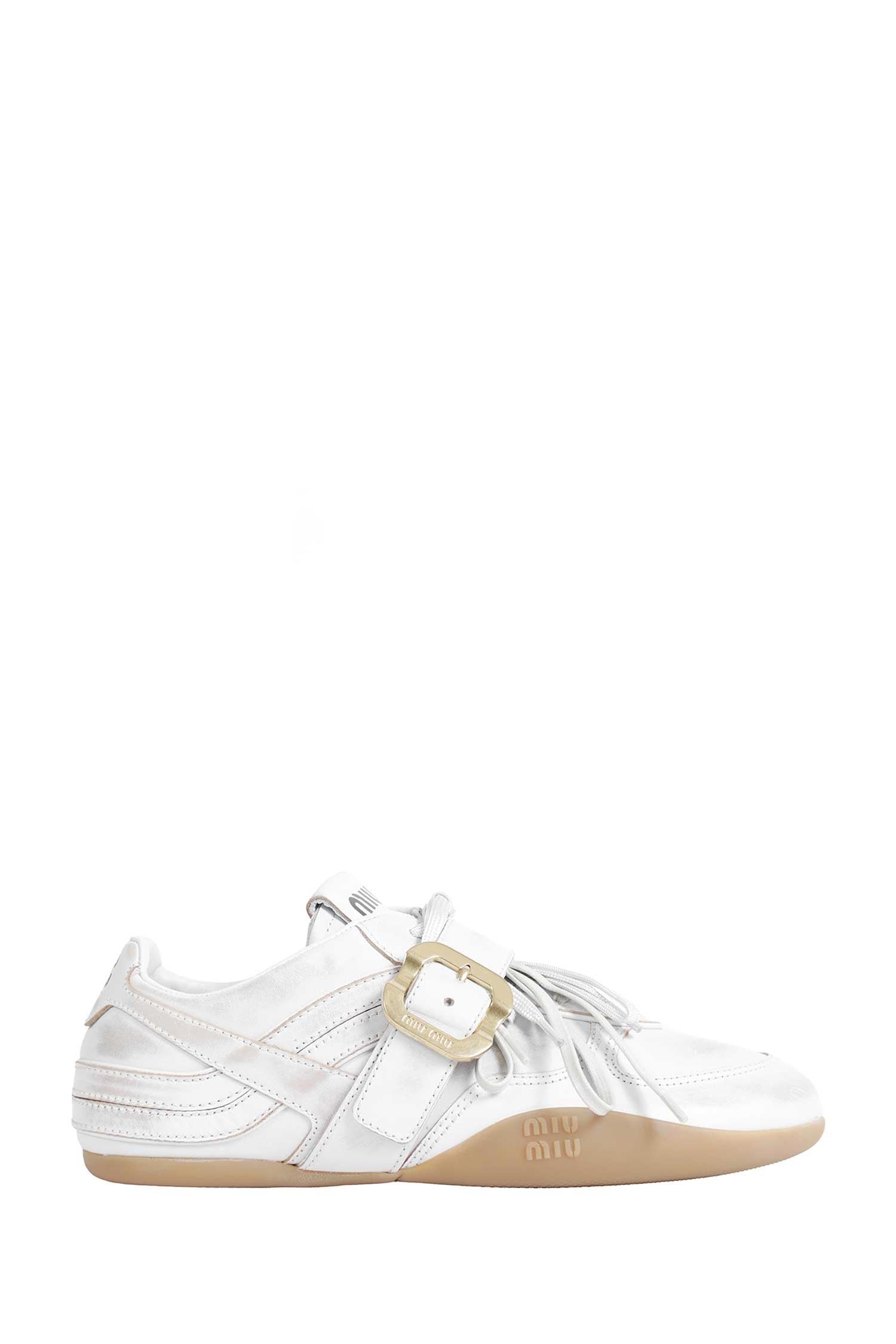 Оригінальна Gymnasium Leather Sneakers Miu miu – боковий вид