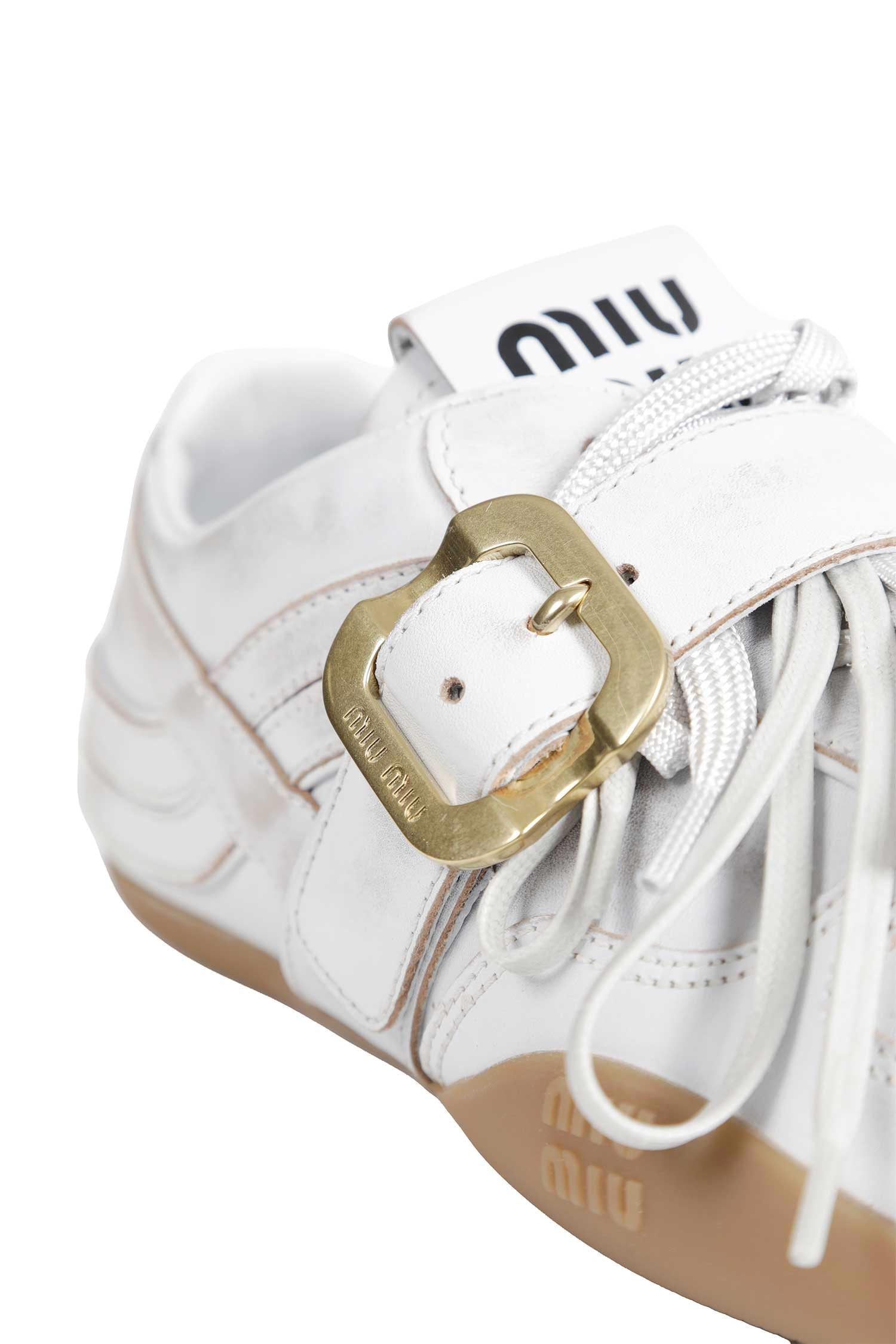Оригінальна Gymnasium Leather Sneakers Miu miu – детальний вид