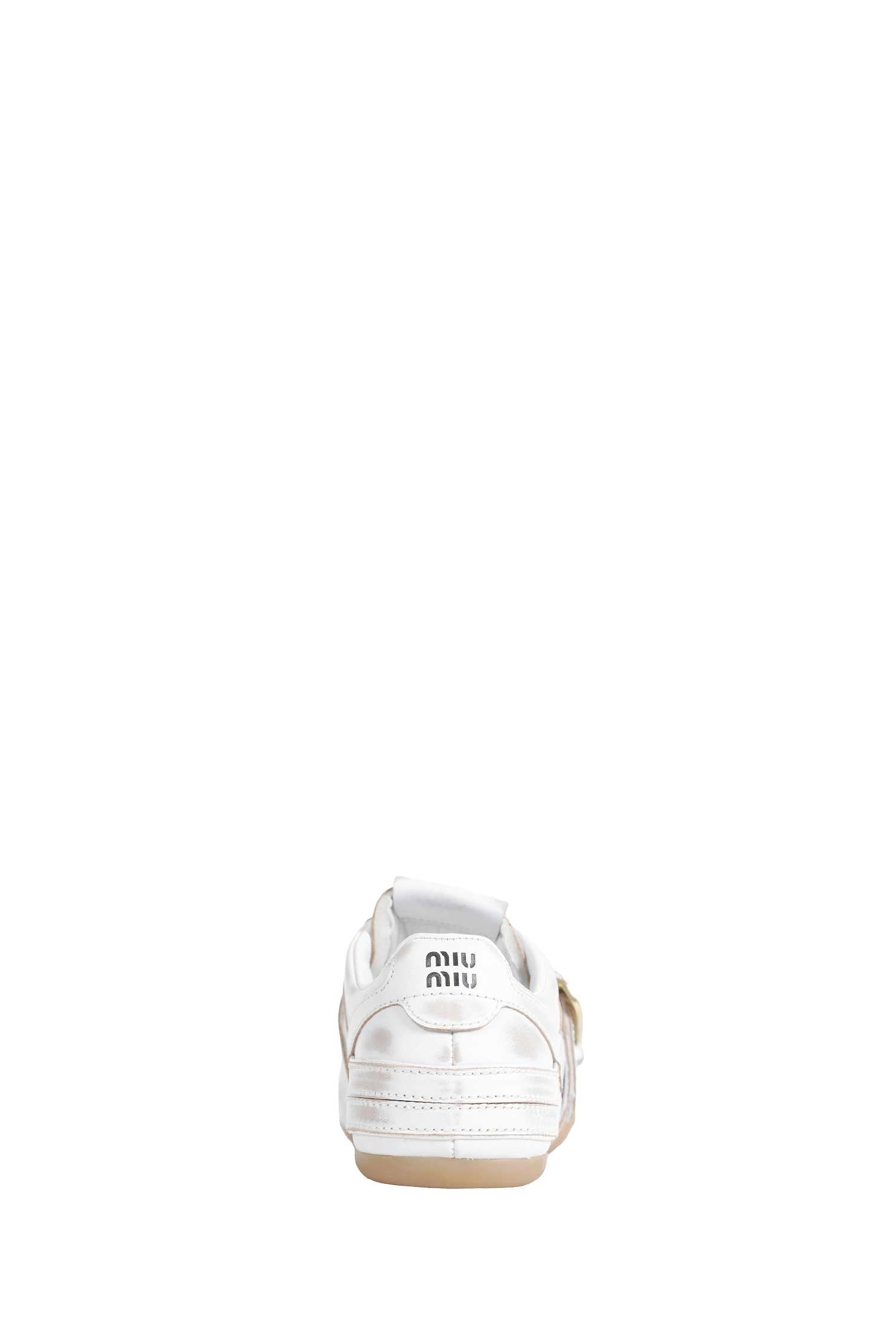 Оригінальна Gymnasium Leather Sneakers Miu miu – збільшений вид