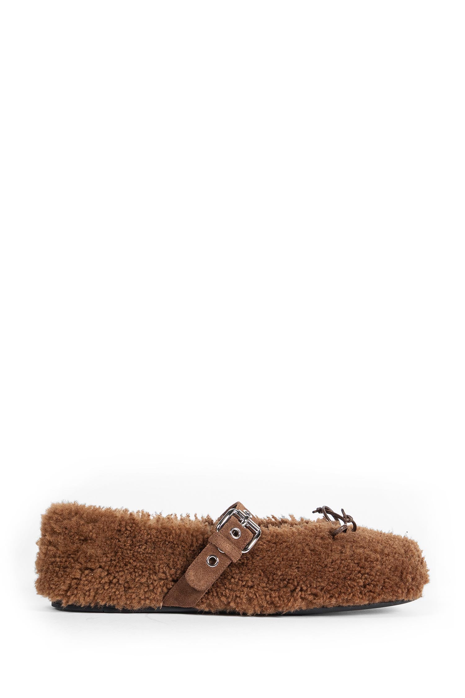 Shearling Ballerinas Miu miu – Гарантія оригінальності – боковий вид
