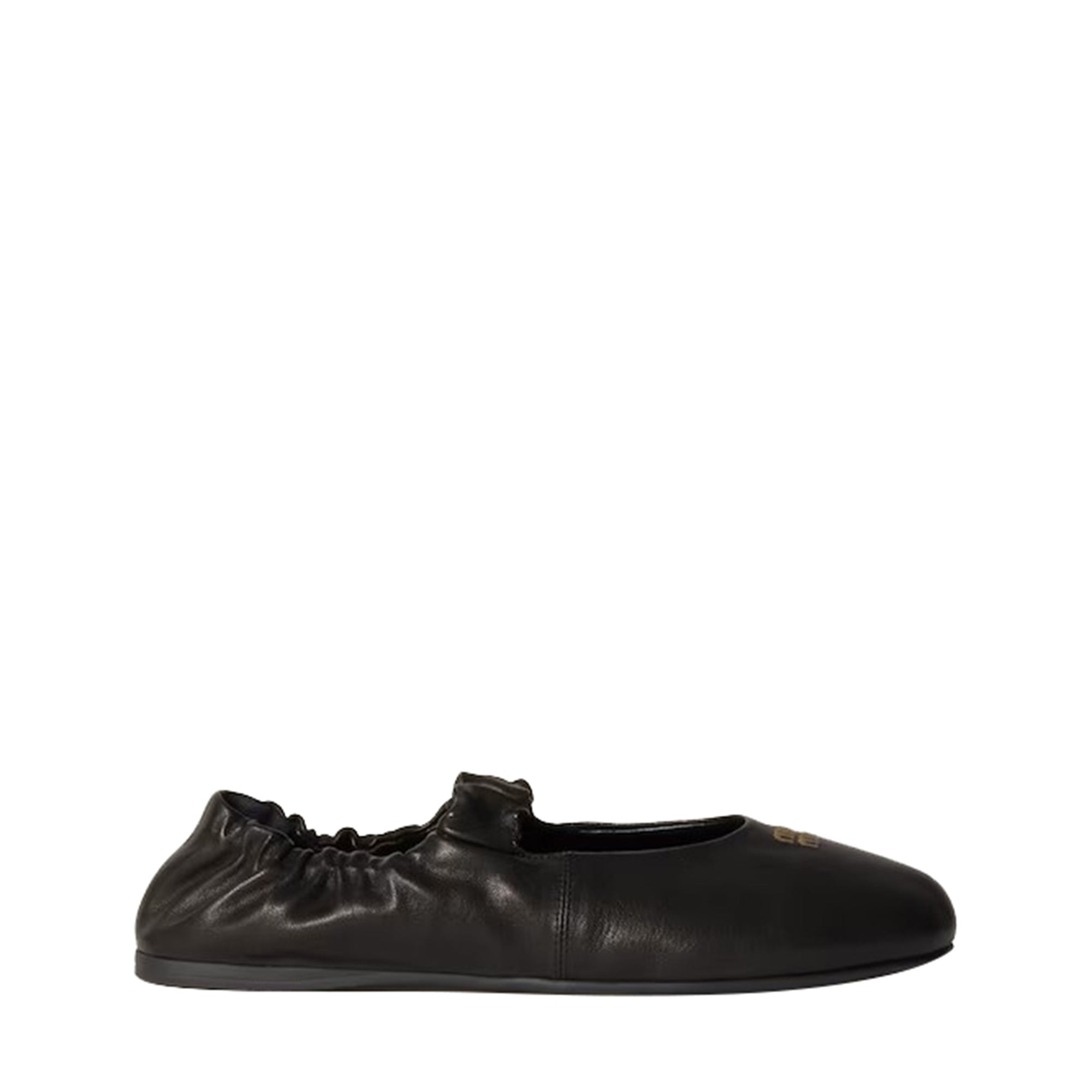 Ruched Leather Ballerinas Miu miu оригінал – Купити в Україні – детальний вид