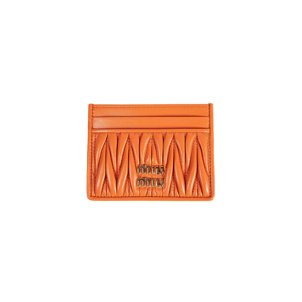 Matelassé Nappa Leather Card Holder Miu miu – Гарантія оригінальності – збільшений вид