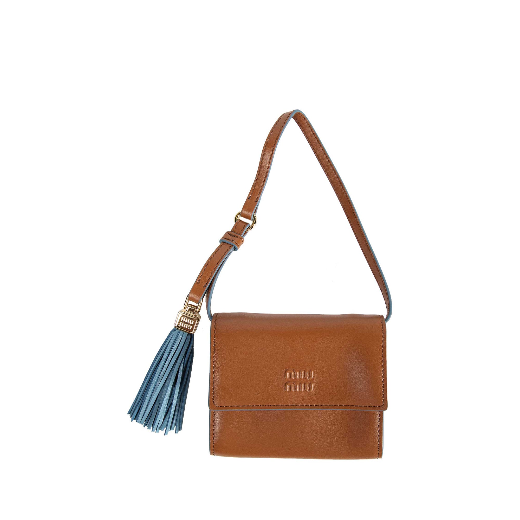 Leather Wallet With Shoulder Strap Miu miu оригінал – Купити в Україні – збільшений вид