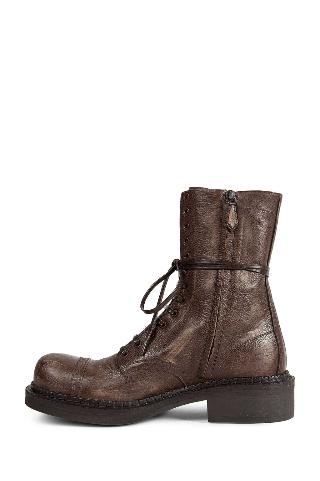 Leather Laced Booties Miu miu – Гарантія оригінальності – збільшений вид