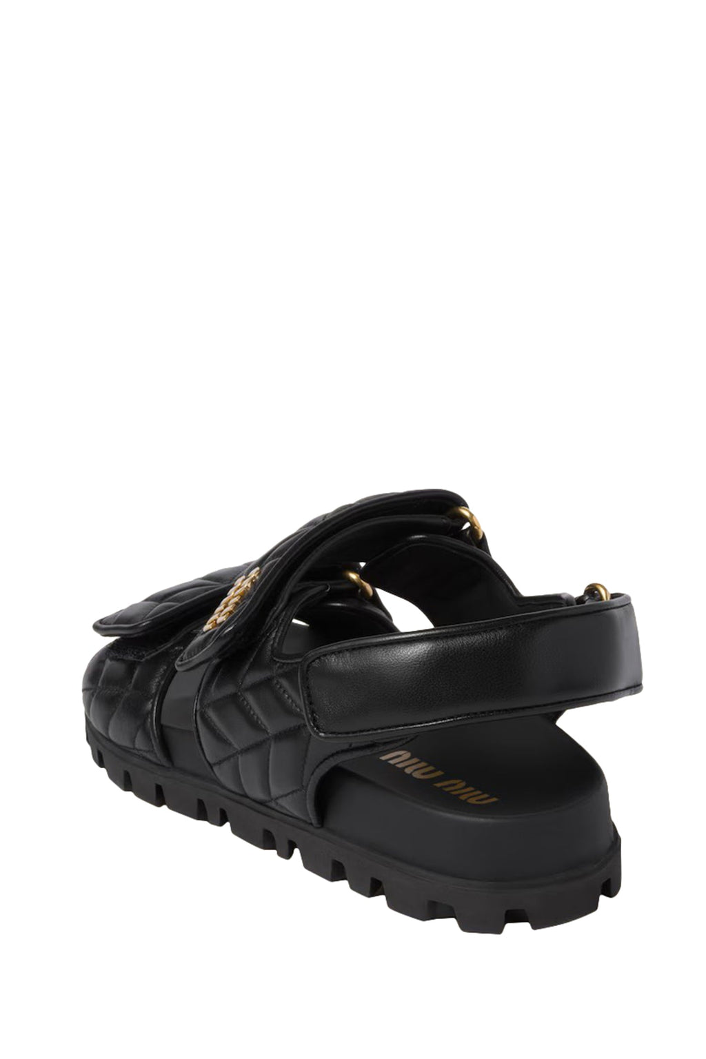 Sporty Matelassé Leather Sandals Miu miu оригінал – Купити в Україні – детальний вид