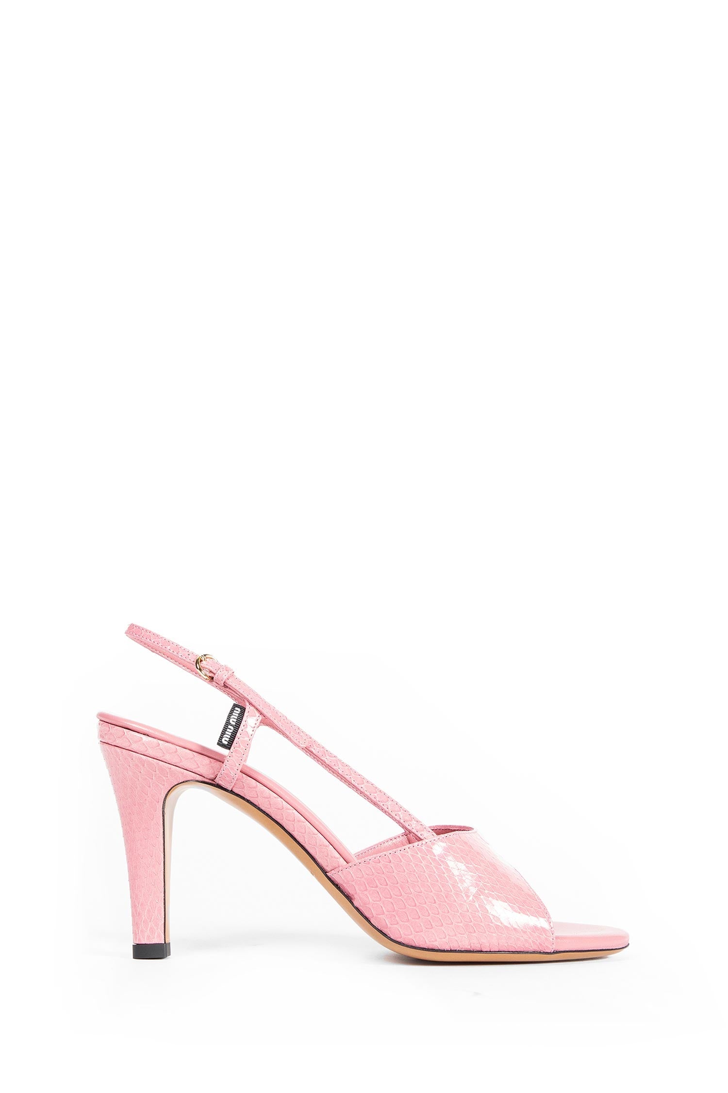 Snakeskin Slingback Sandals Miu miu оригінал – Купити в Україні – боковий вид