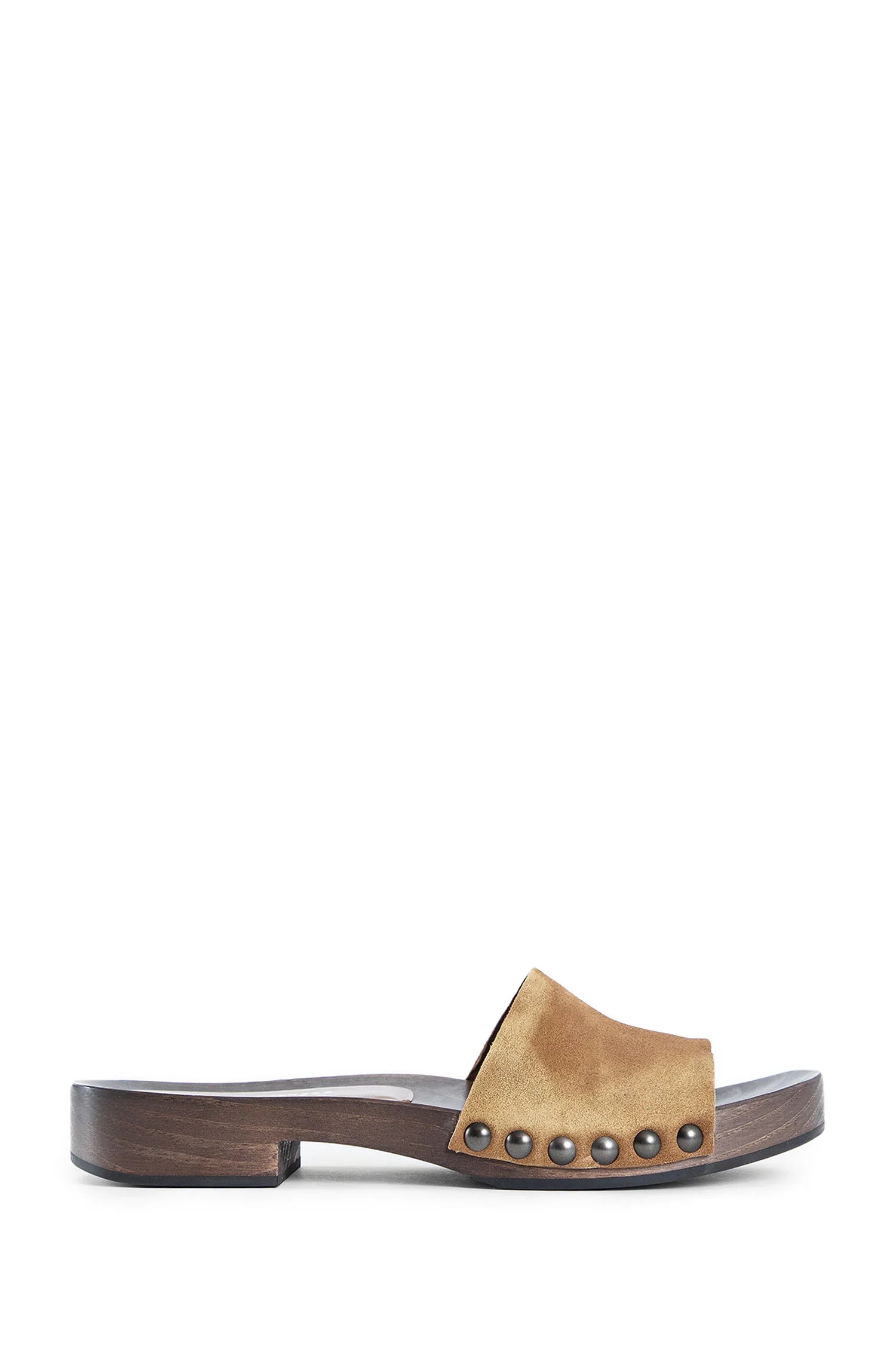 Faded Suede Clogs Miu miu оригінал – Купити в Україні – боковий вид