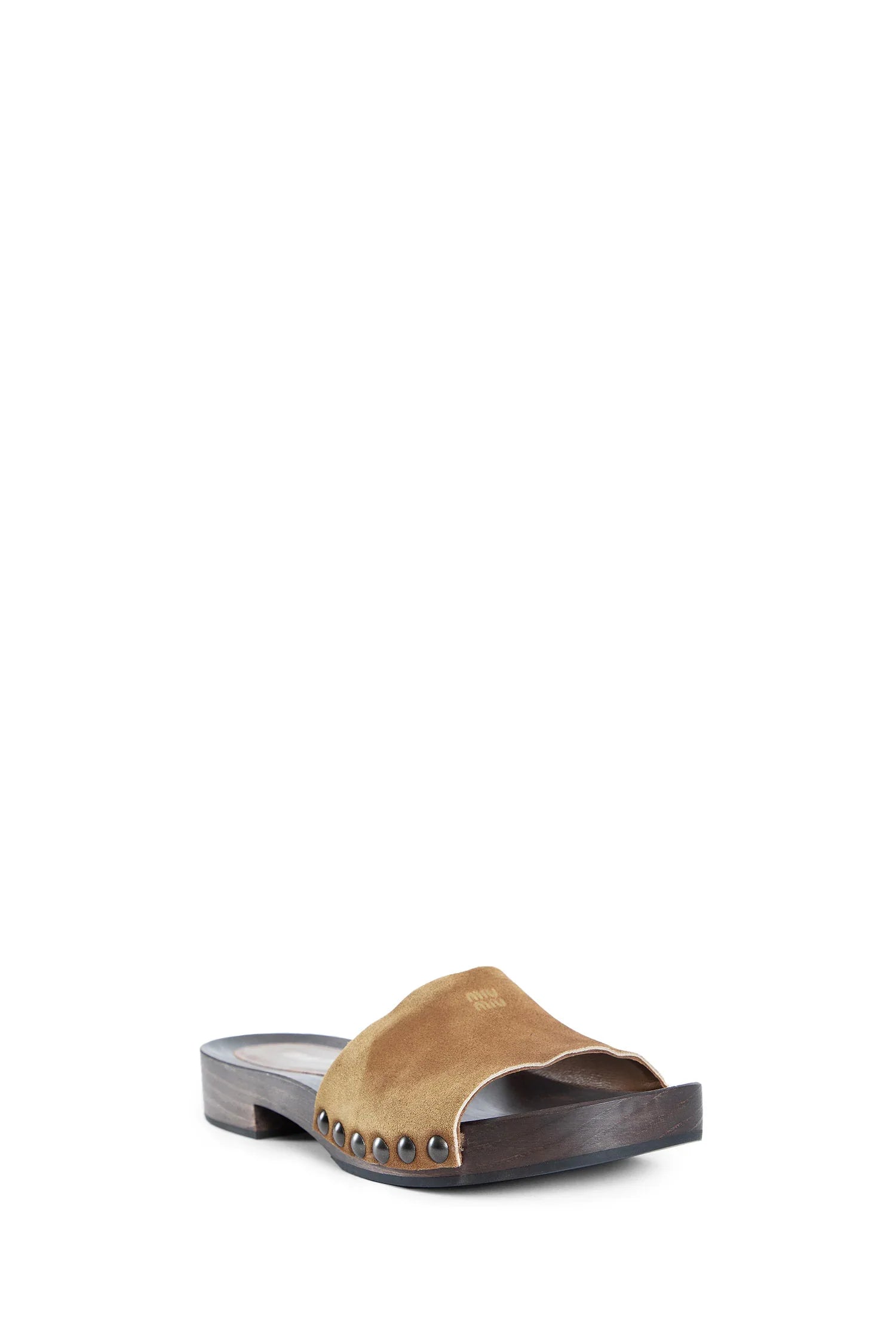 Faded Suede Clogs Miu miu оригінал – Купити в Україні – вид ззаду