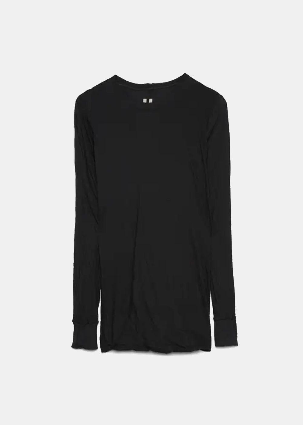 Black Double-Layer Long-Sleeve T-Shirt Rick owens – Гарантія оригінальності – боковий вид