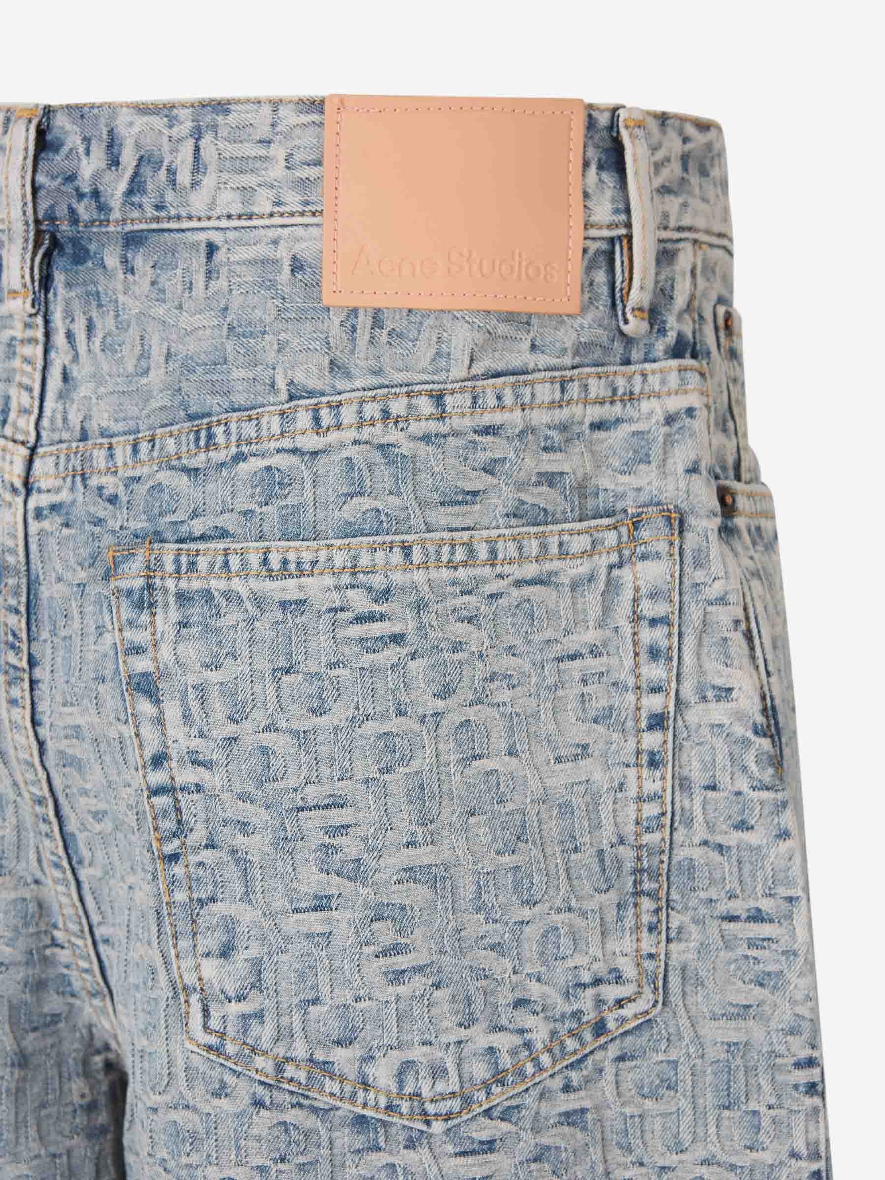 Bermuda Denim Monogram Acne studios оригінал – Купити в Україні – збільшений вид