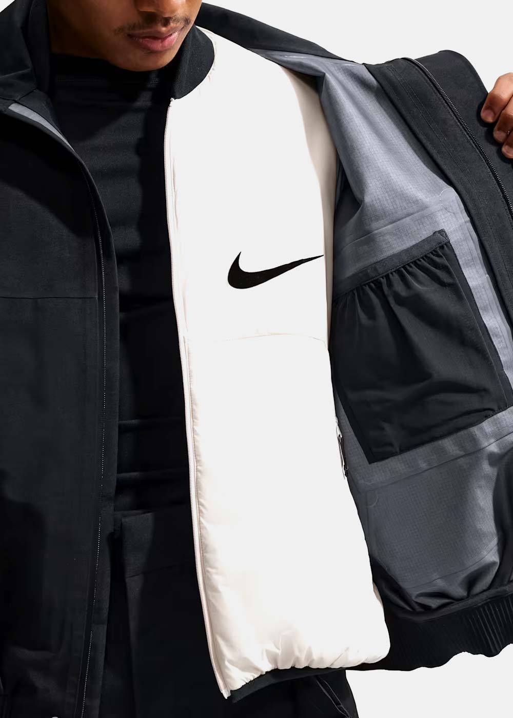 Black Gore-Tex 2-In-1 Jacket Nike – Гарантія оригінальності – детальний вид
