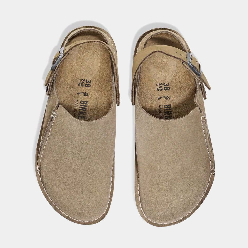 Lutry Premium Suede Womens Sandals Birkenstock – Гарантія оригінальності – вид ззаду