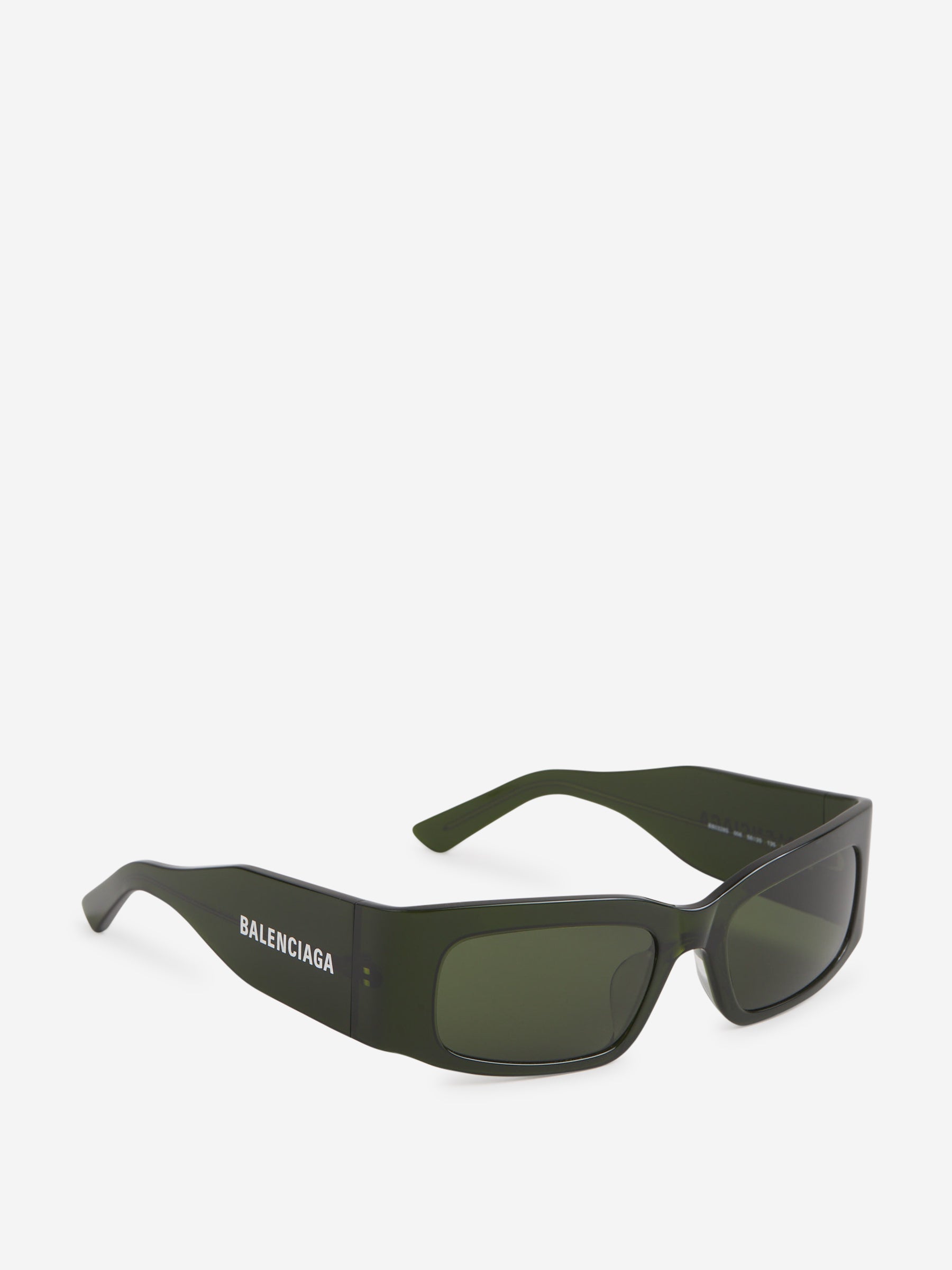 Rectangular Logo Sunglasses Balenciaga – Гарантія оригінальності – вид ззаду