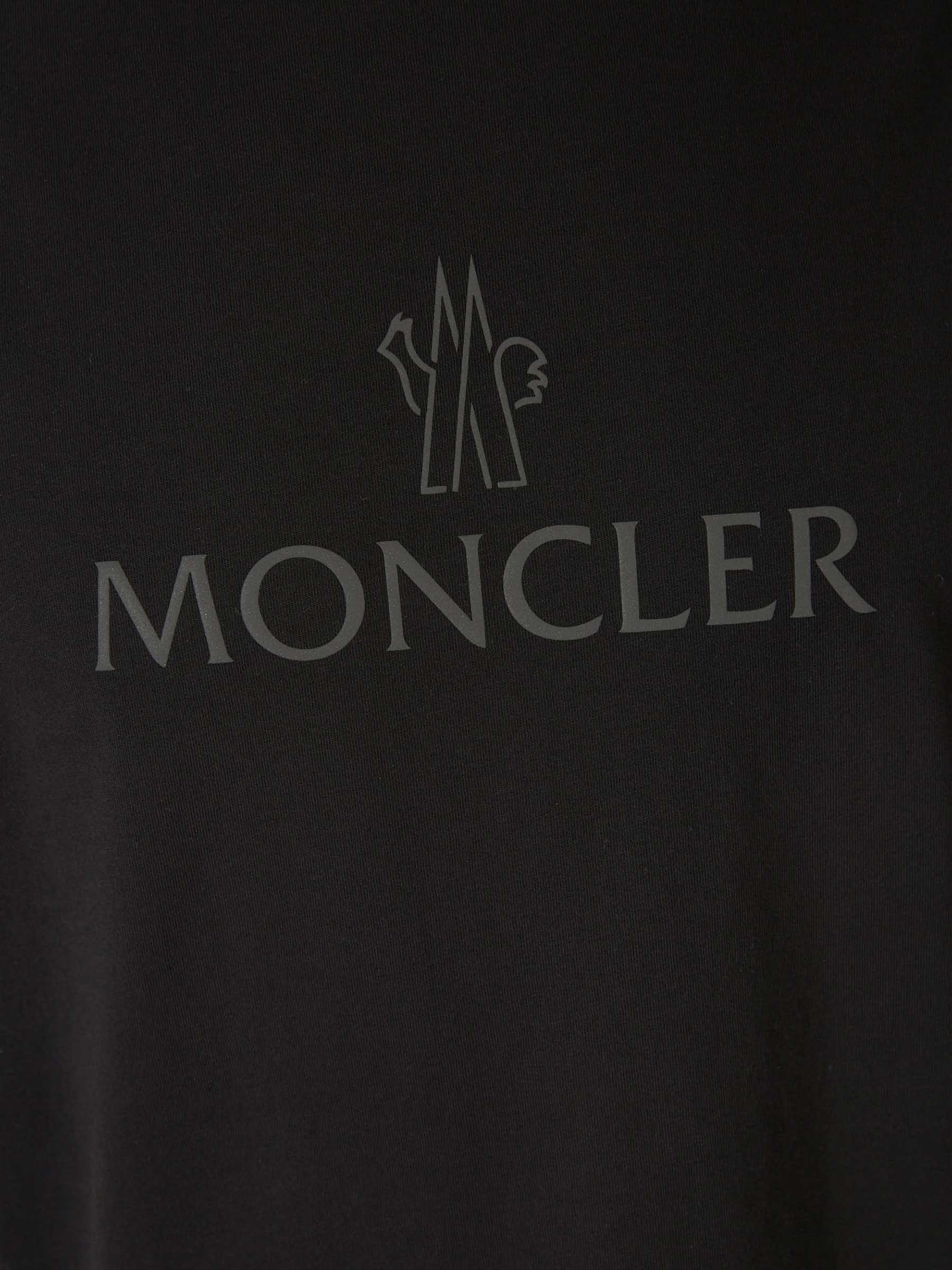 Printed Cotton T-Shirt Moncler – Гарантія оригінальності – збільшений вид