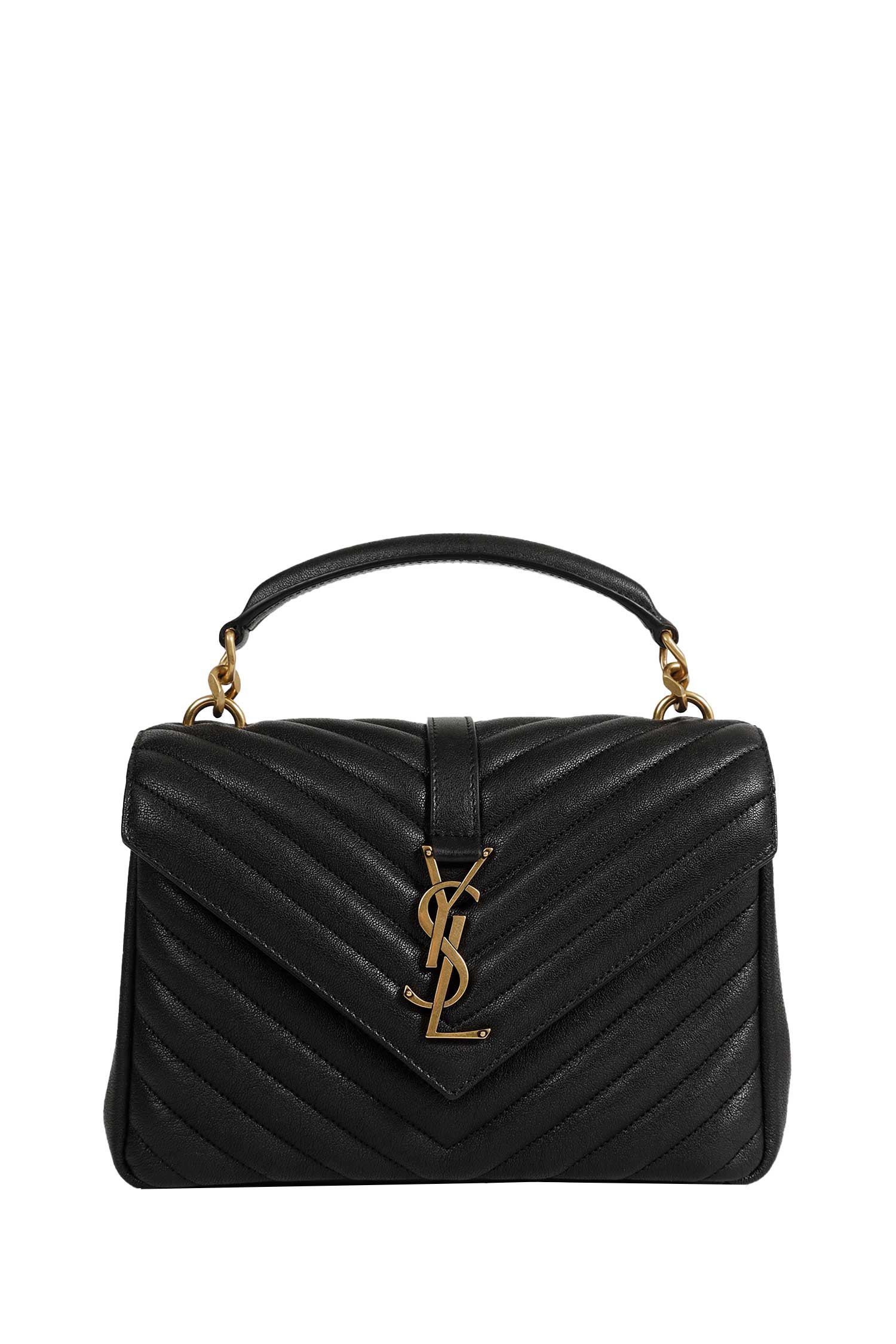College Medium Shoulder Bag Saint laurent – Гарантія оригінальності – боковий вид
