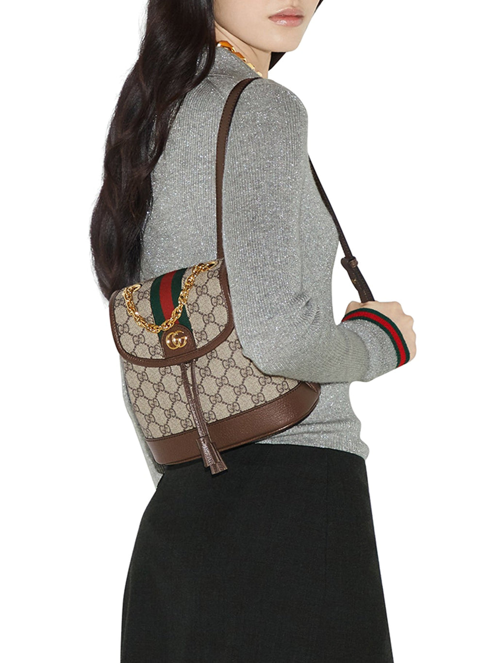 Оригінальна Ophidia Mini Backpack Gucci – вид ззаду
