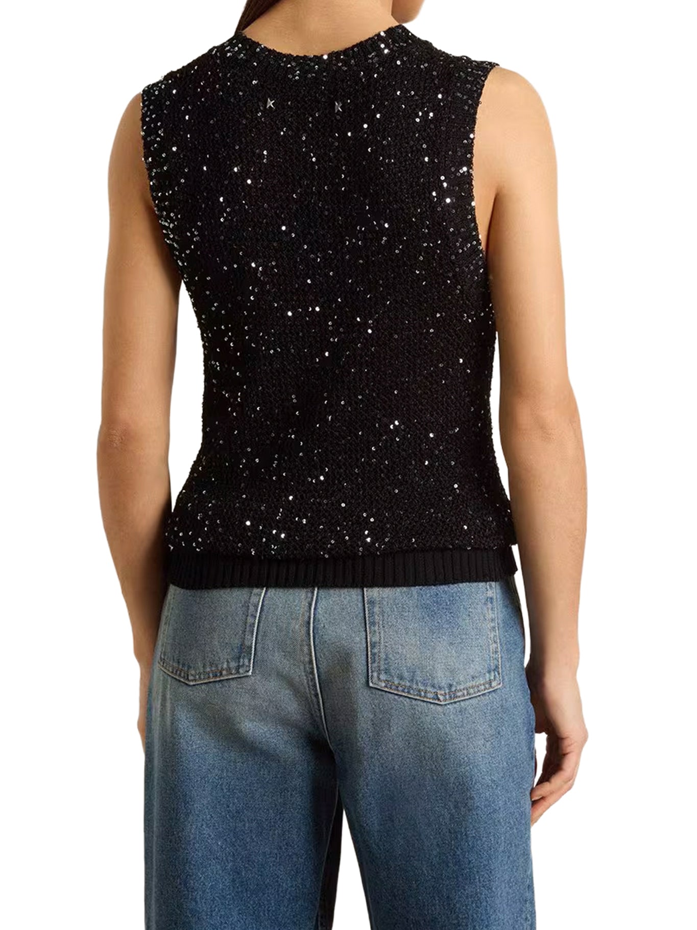 Net Mesh Top With Sequins And Contrasting Details Golden goose оригінал – Купити в Україні – збільшений вид