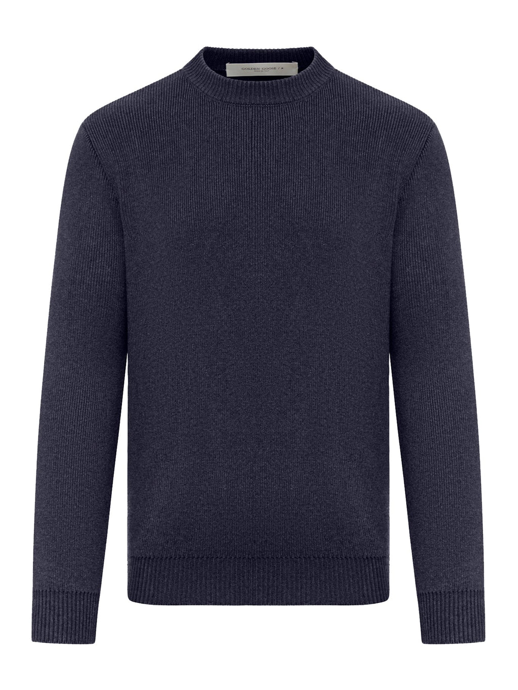 Crew Neck Cotton Sweater With Logo Golden goose – Гарантія оригінальності – боковий вид