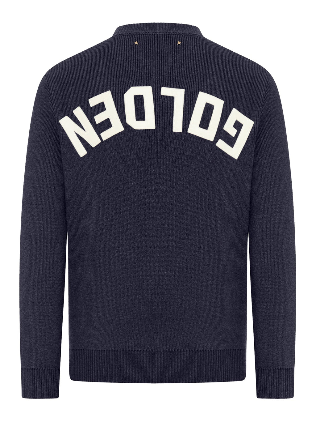 Crew Neck Cotton Sweater With Logo Golden goose – Гарантія оригінальності – вид ззаду