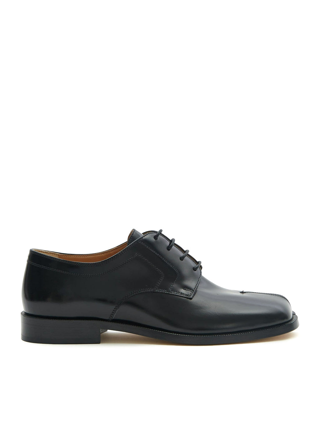 Оригінальна Derby Tabi In Polished Calfskin Maison margiela – боковий вид
