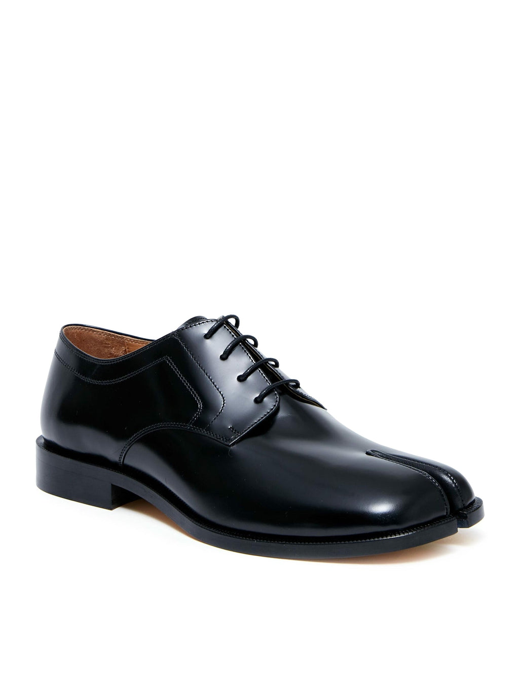 Оригінальна Derby Tabi In Polished Calfskin Maison margiela – детальний вид