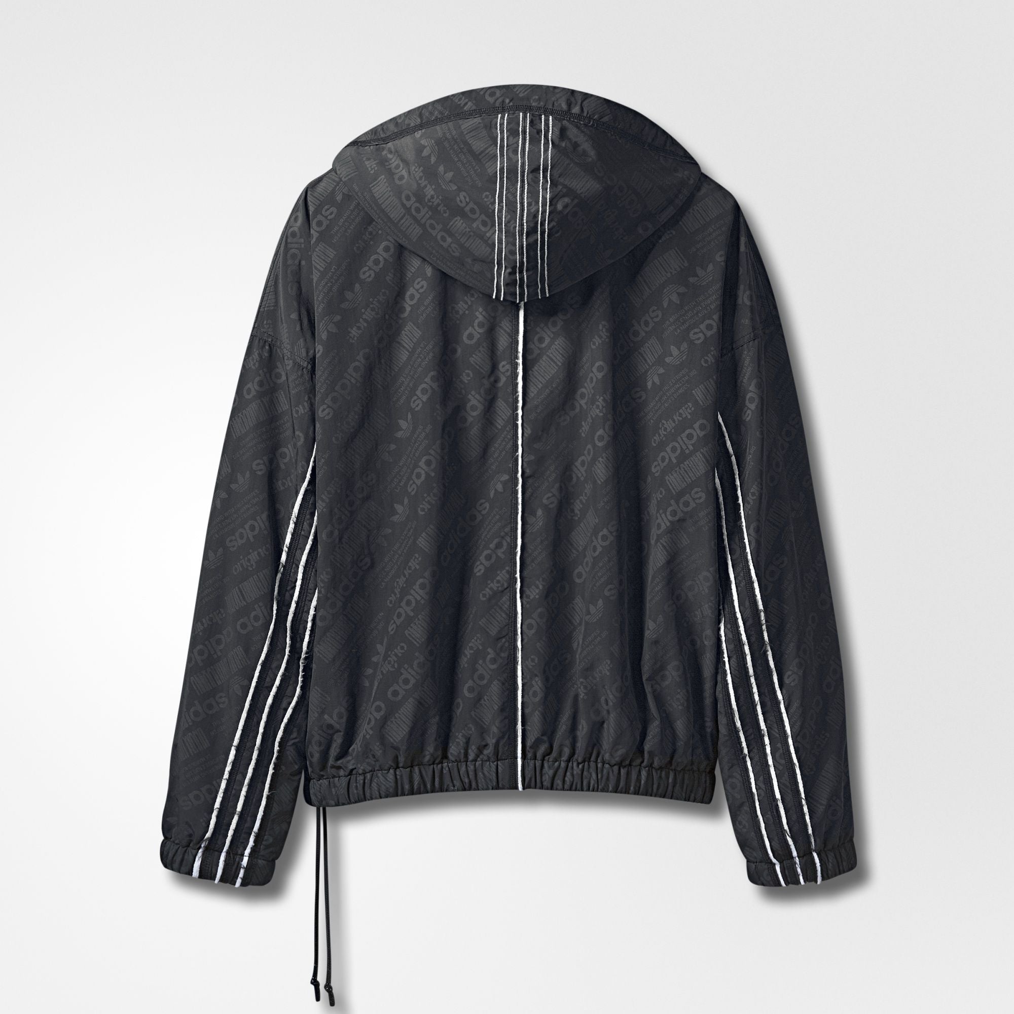 X Alexander Wang Capsule Collection Windbreaker Mens Black Adidas – Гарантія оригінальності – вид ззаду - ADIDAS