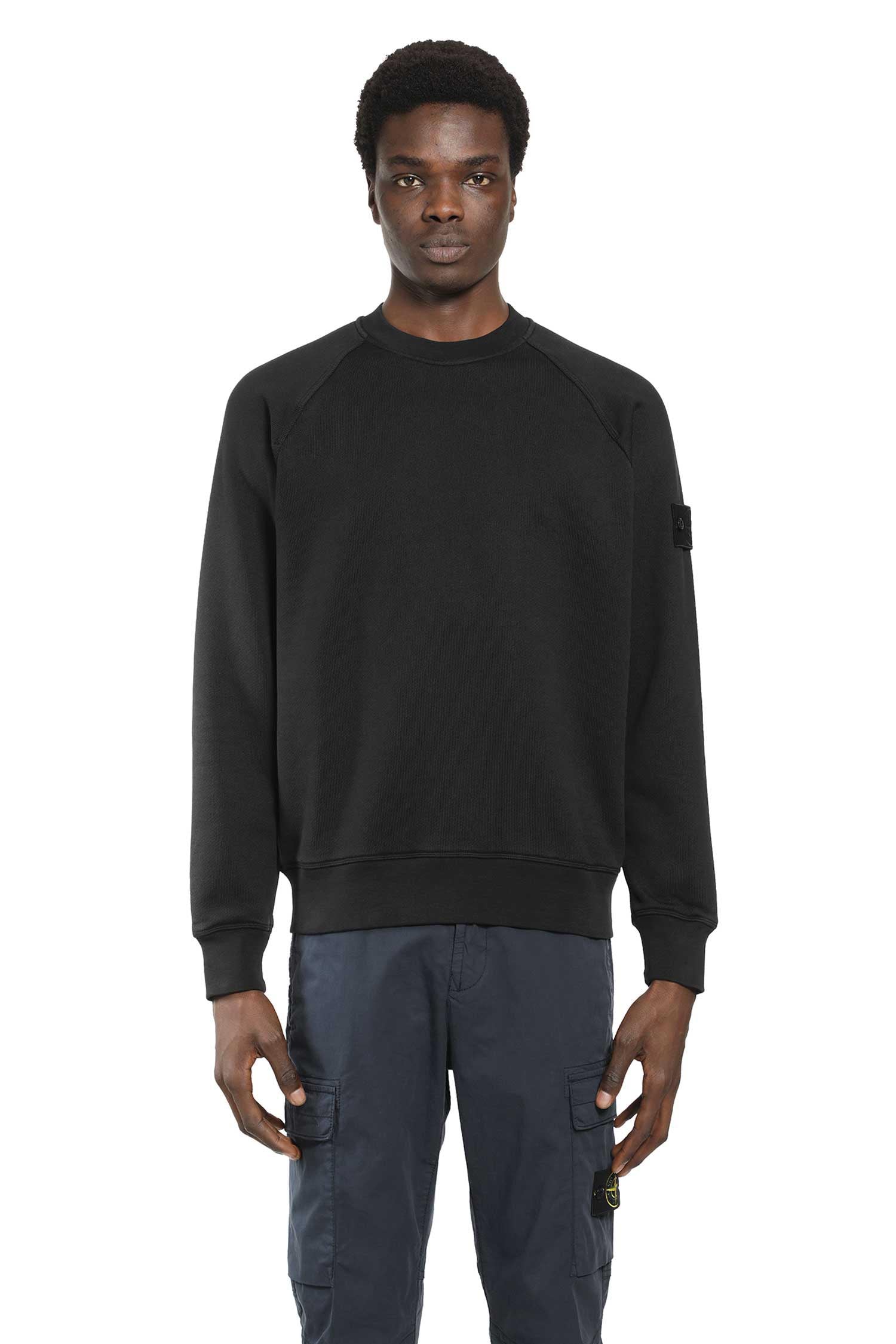 6100028 Cotton Fleece Sweatshirt Stone island – Гарантія оригінальності – вид ззаду - STONE ISLAND