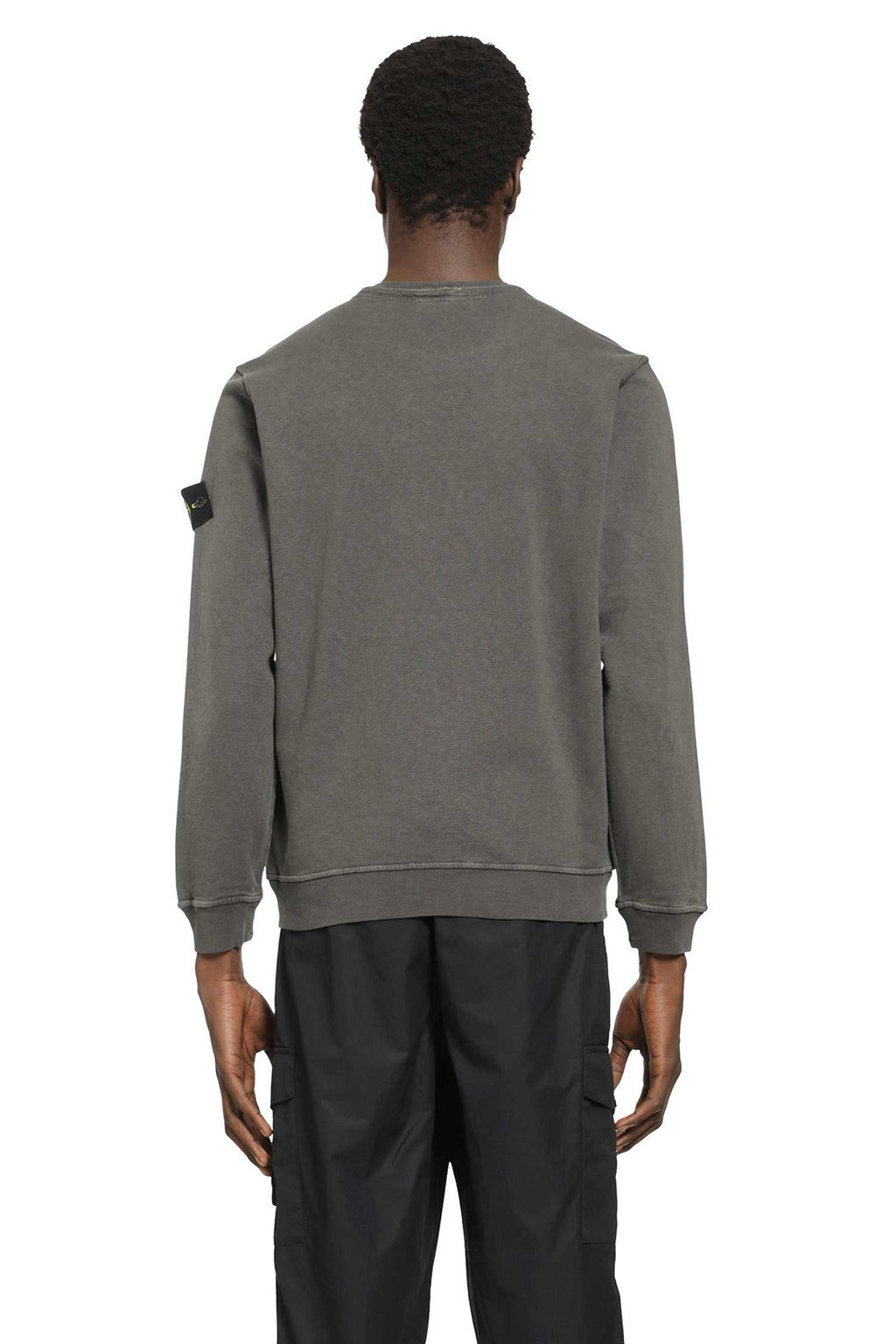 6100034 Malfilé Fleece Old Effect Sweatshirt Stone island – Гарантія оригінальності – детальний вид