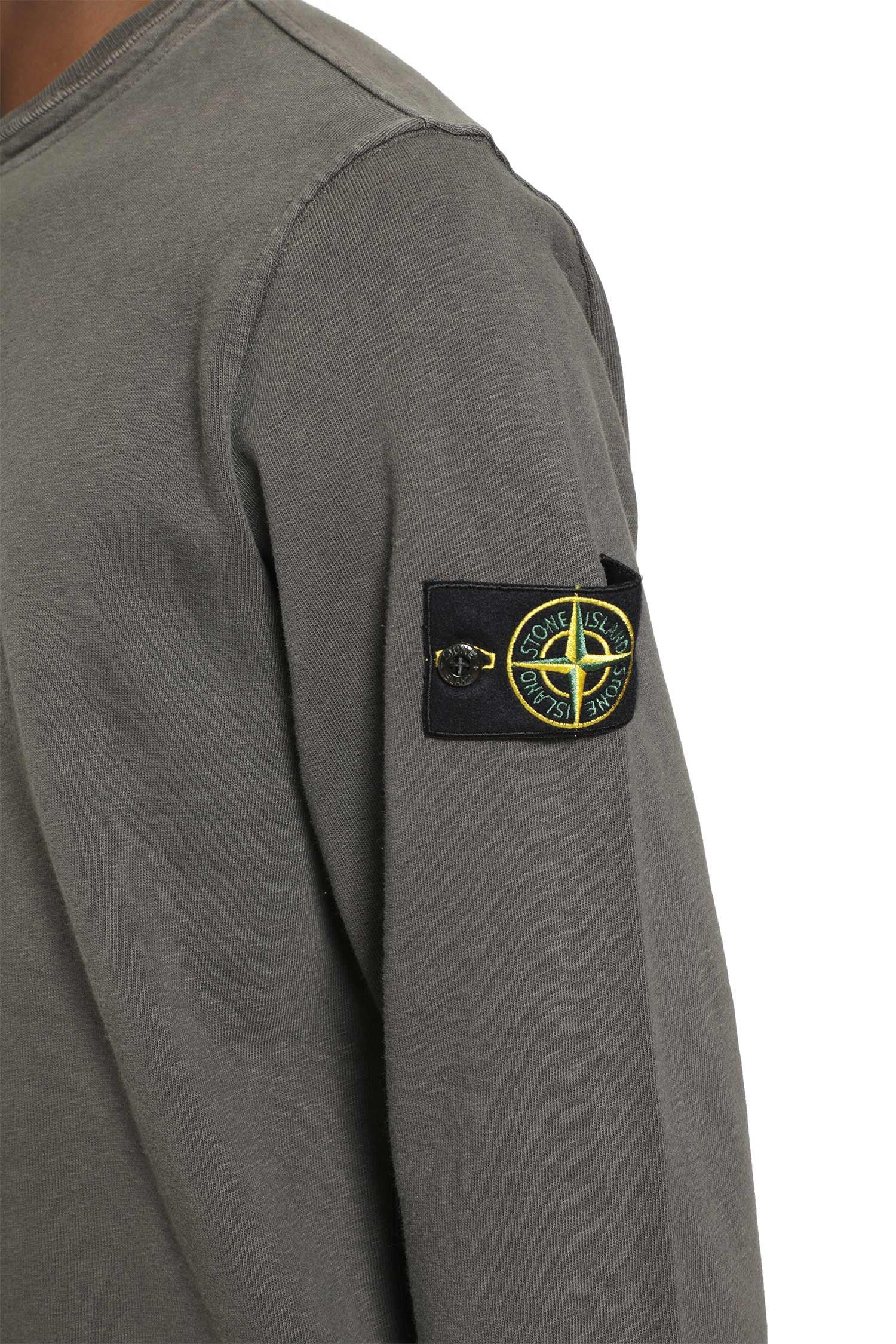 6100034 Malfilé Fleece Old Effect Sweatshirt Stone island – Гарантія оригінальності – збільшений вид