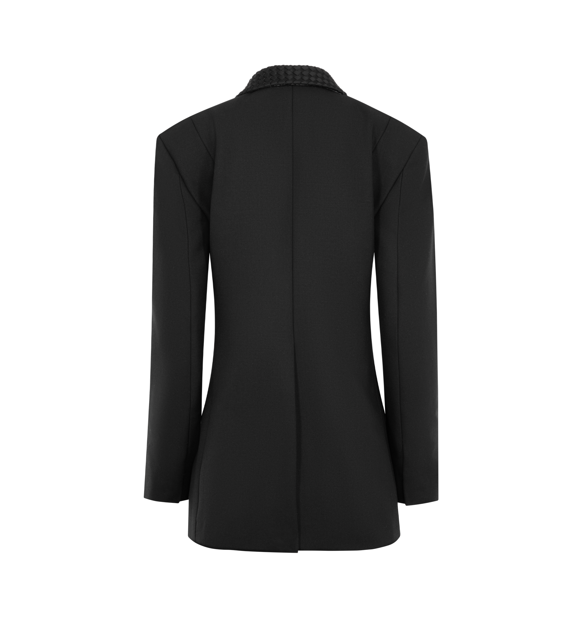 Оригінальна Wool Mohair Canvas Jacket Bottega veneta – вид ззаду