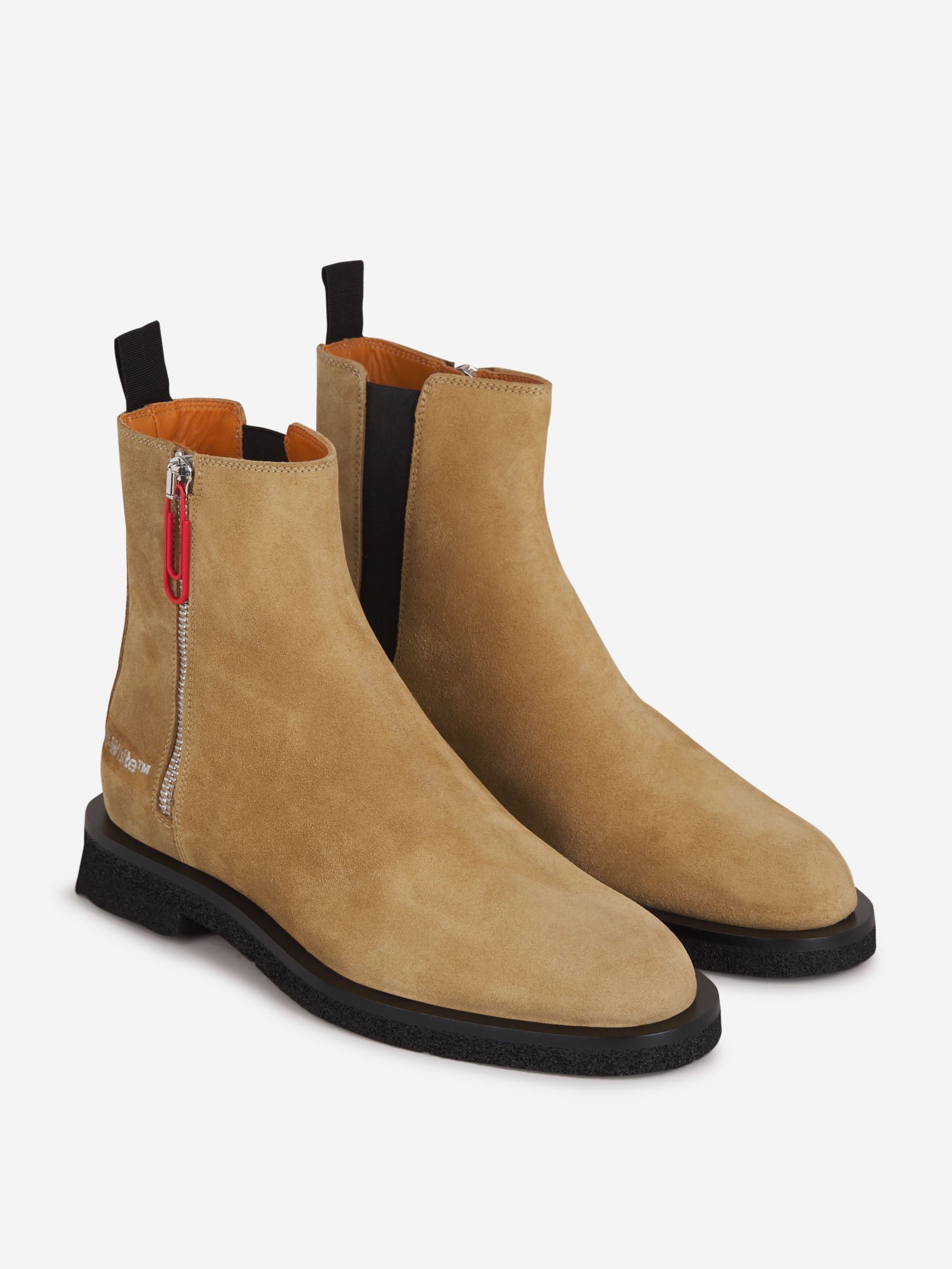 Оригінальна Logo Chelsea Boots Off-white – вид ззаду