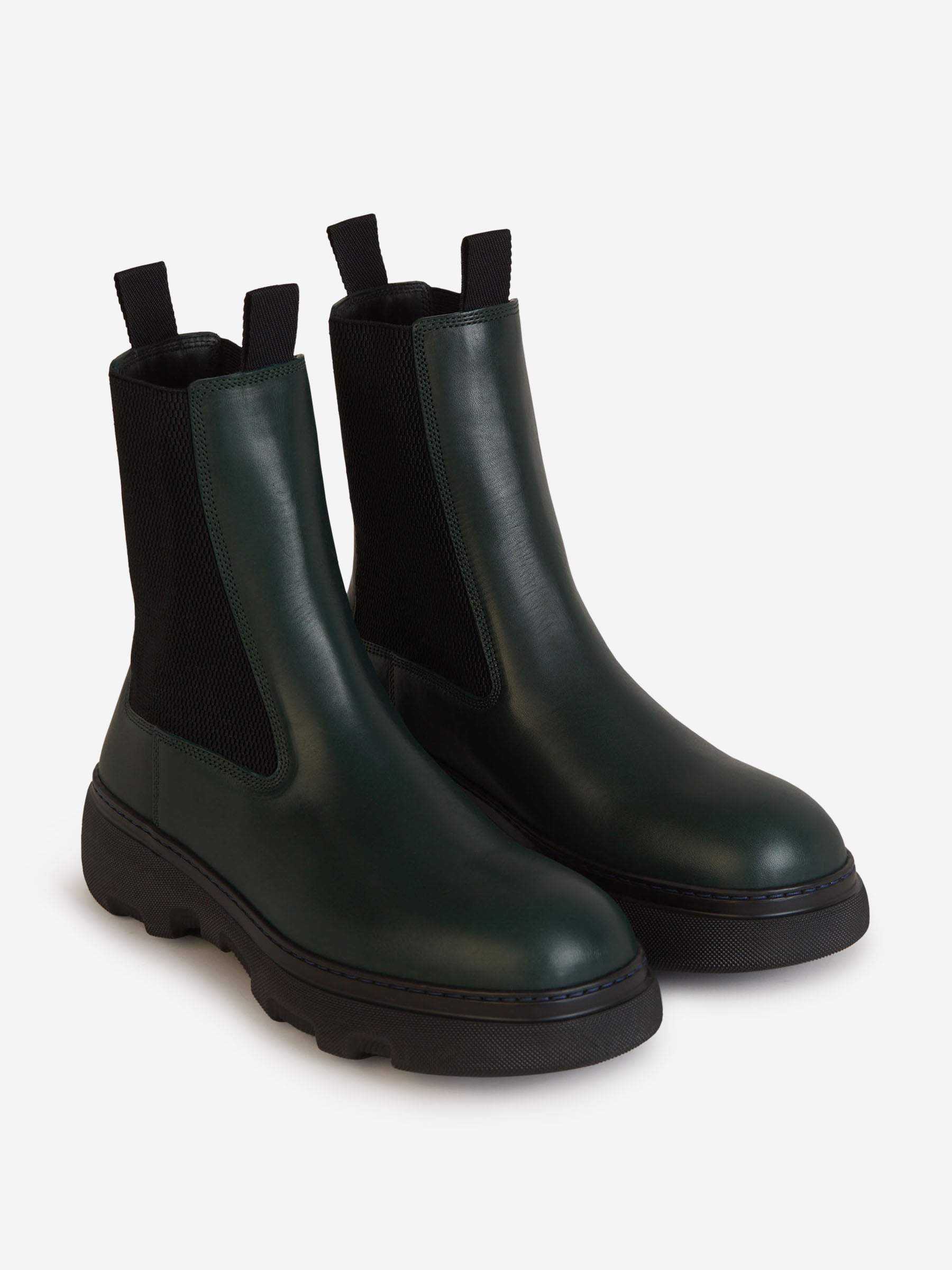Creeper Chelsea Boots Burberry – Гарантія оригінальності – вид ззаду