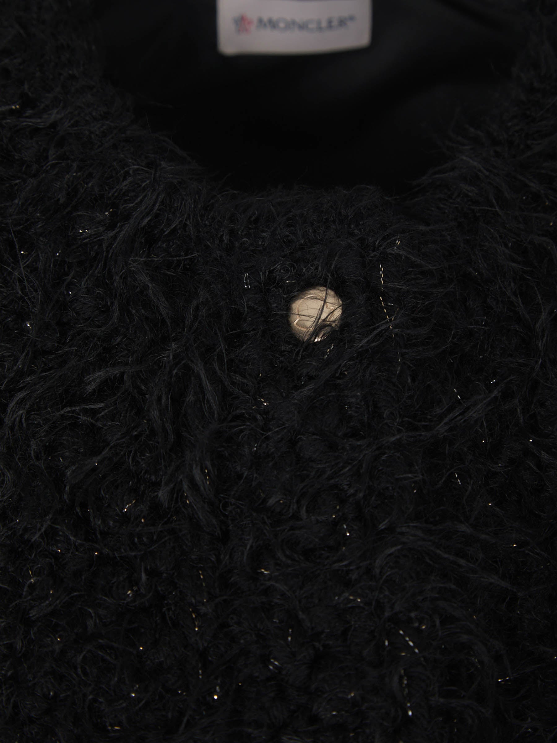 Оригінальна Quilted Wool Cardigan Moncler – детальний вид - MONCLER