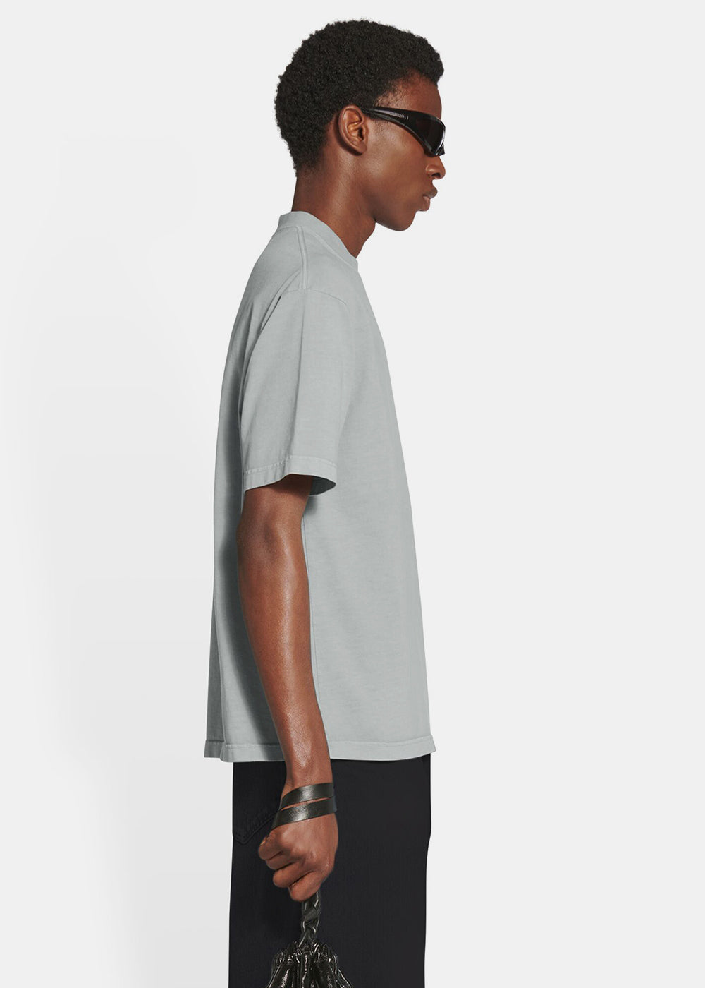 Оригінальна Grey Medium Fit T-Shirt Balenciaga – збільшений вид