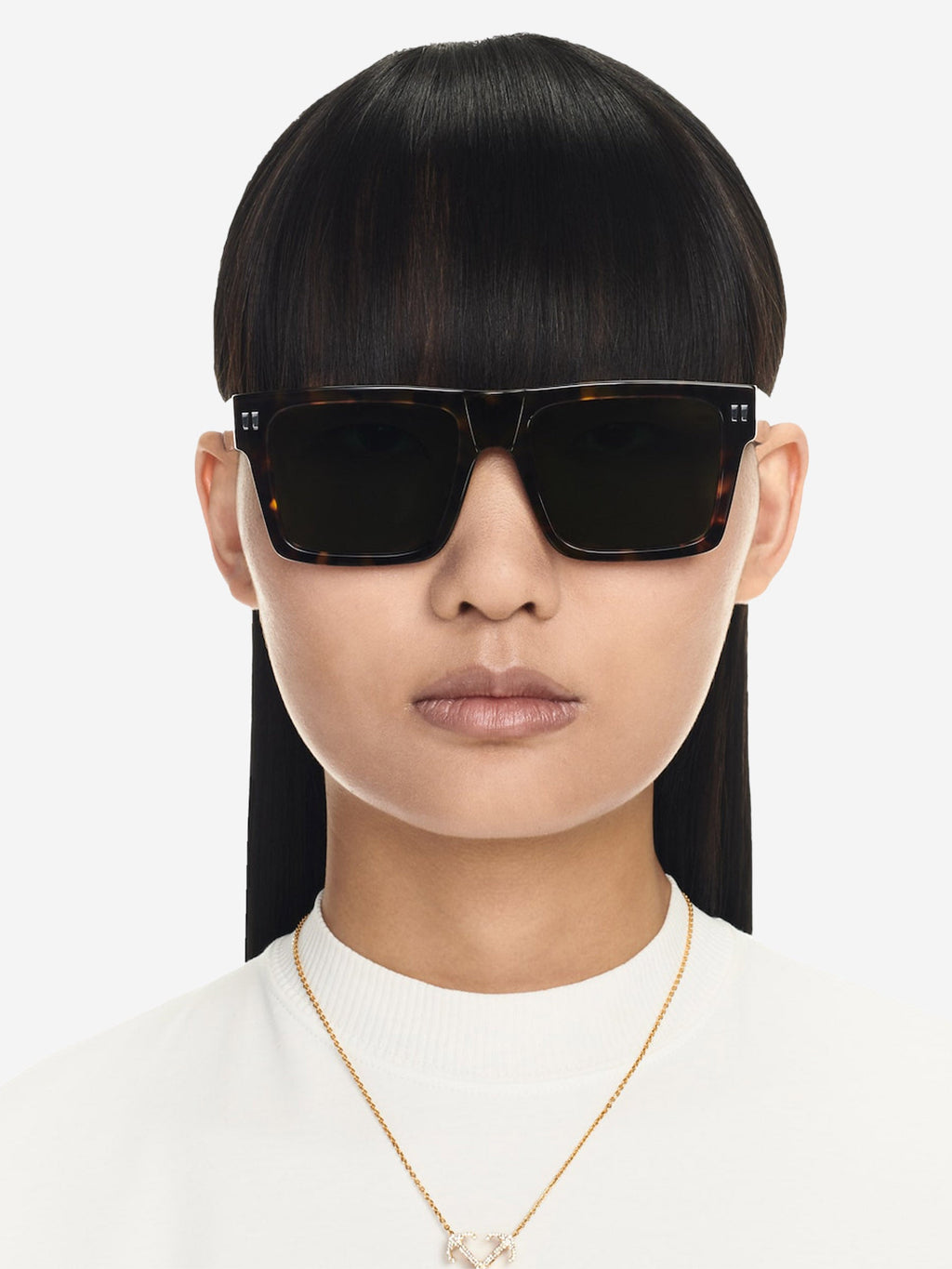 Оригінальна Lawton Square Sunglasses Off-white – детальний вид