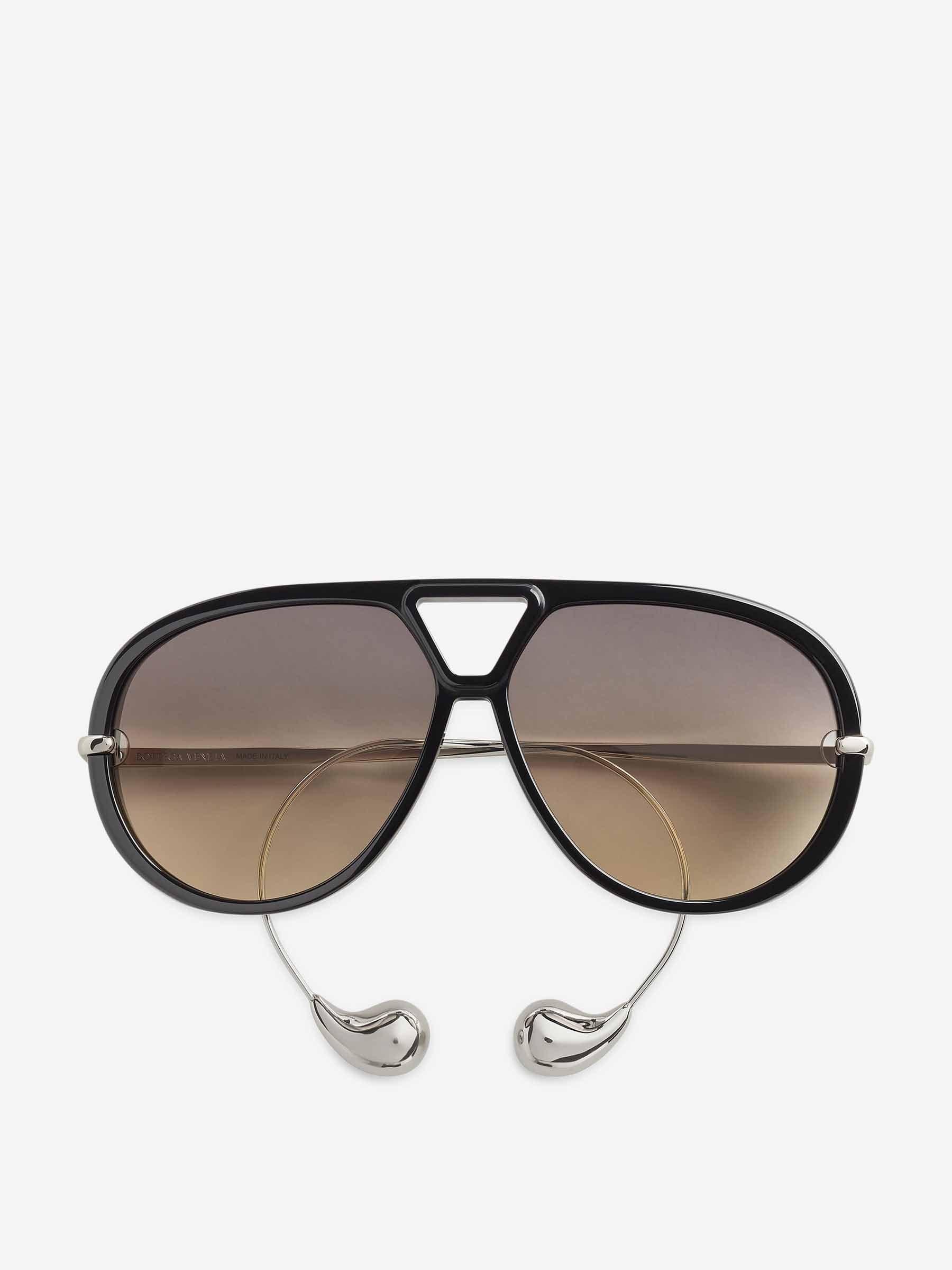 Drop Aviator Sunglasses Bottega veneta оригінал – Купити в Україні – боковий вид