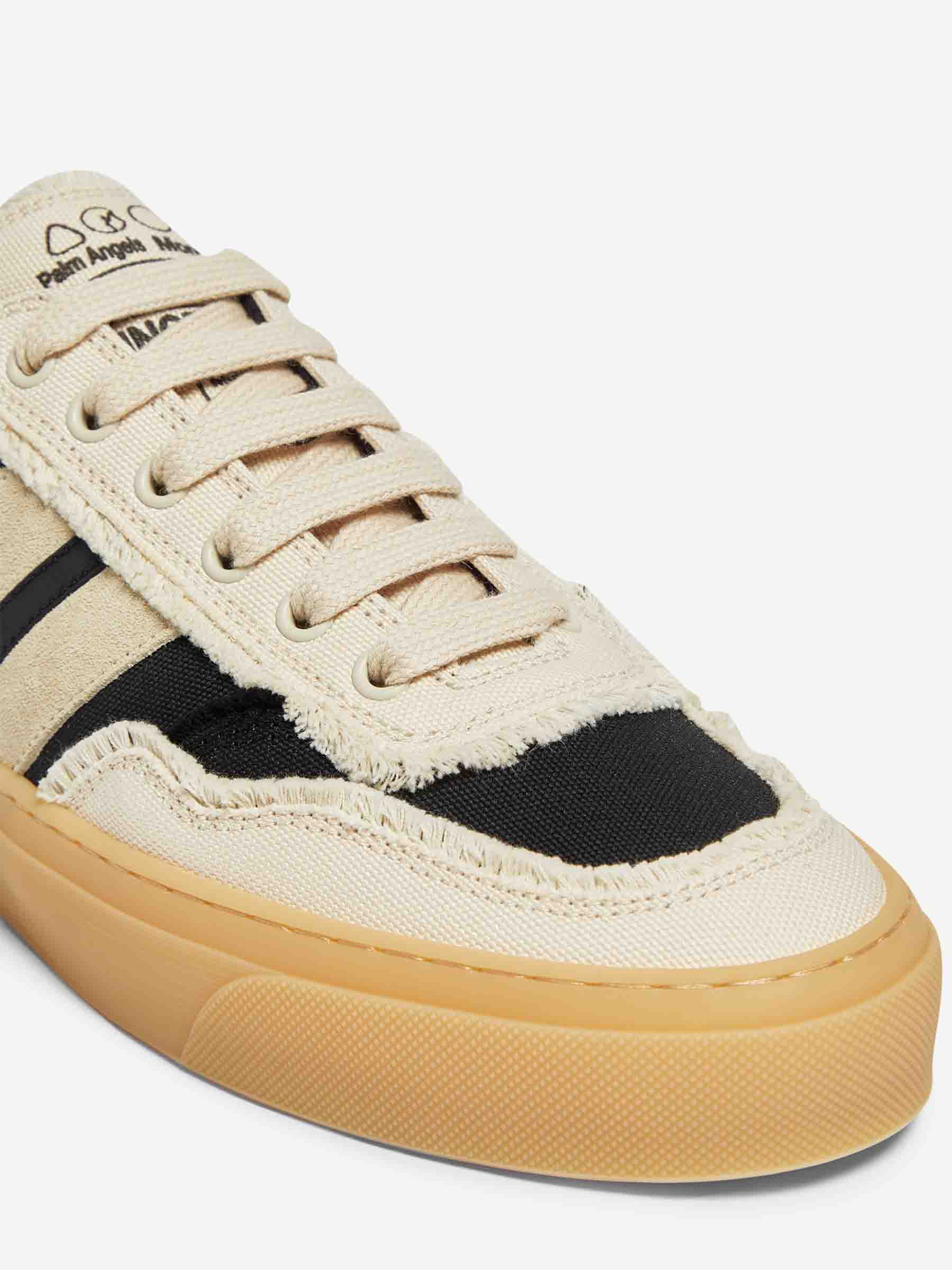 Monaco2 Canvas Sneakers Moncler – Гарантія оригінальності – детальний вид - MONCLER