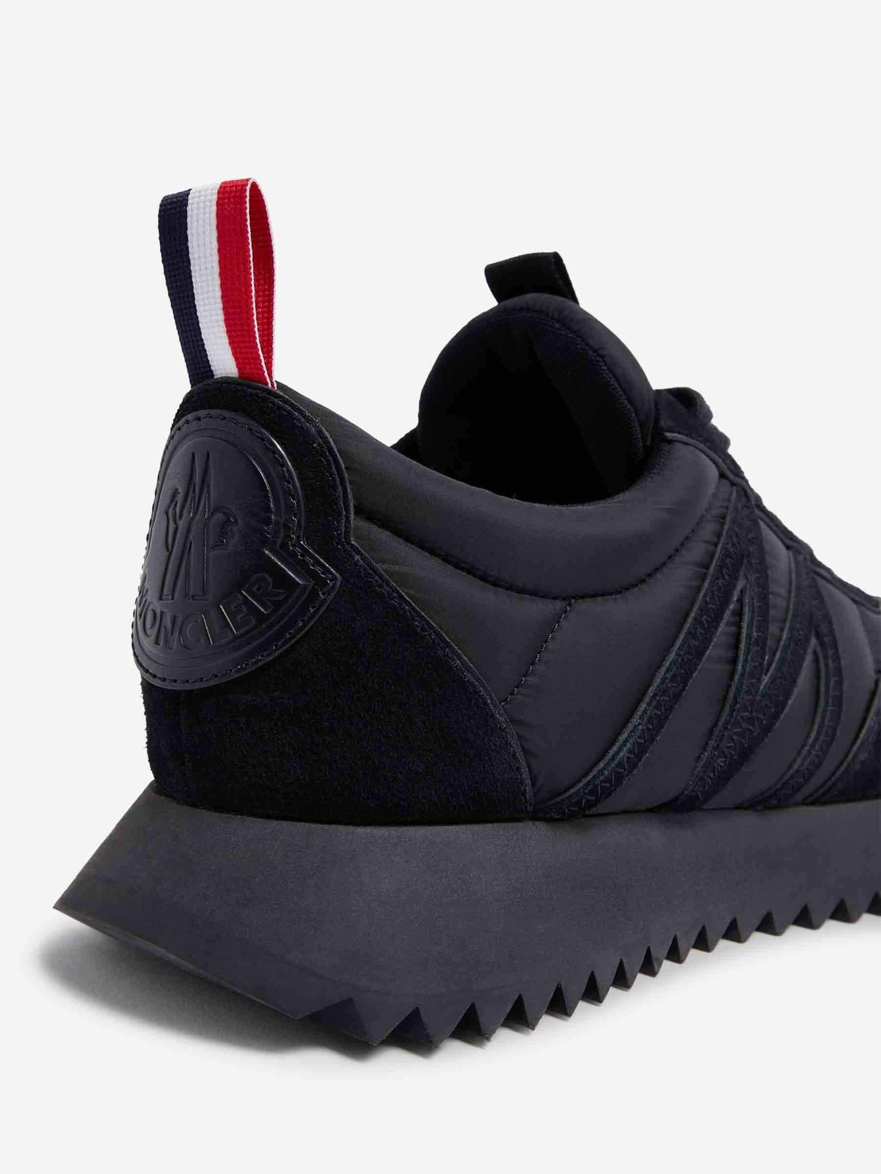 Pacey Suede Sneakers Moncler – Гарантія оригінальності – збільшений вид - MONCLER