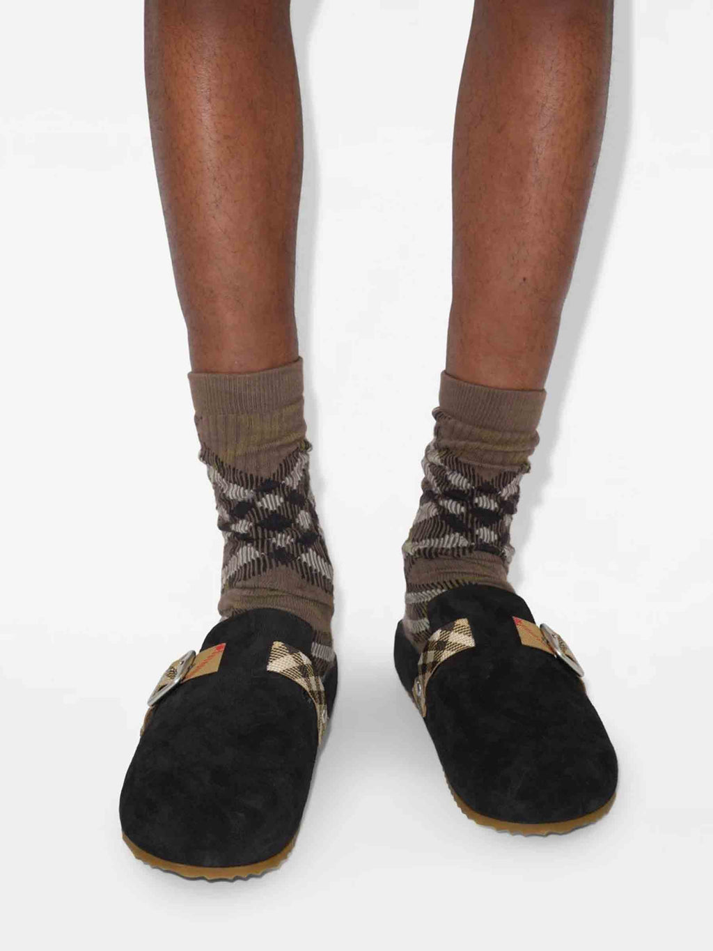 Оригінальна Suede Clogs Burberry – вид ззаду