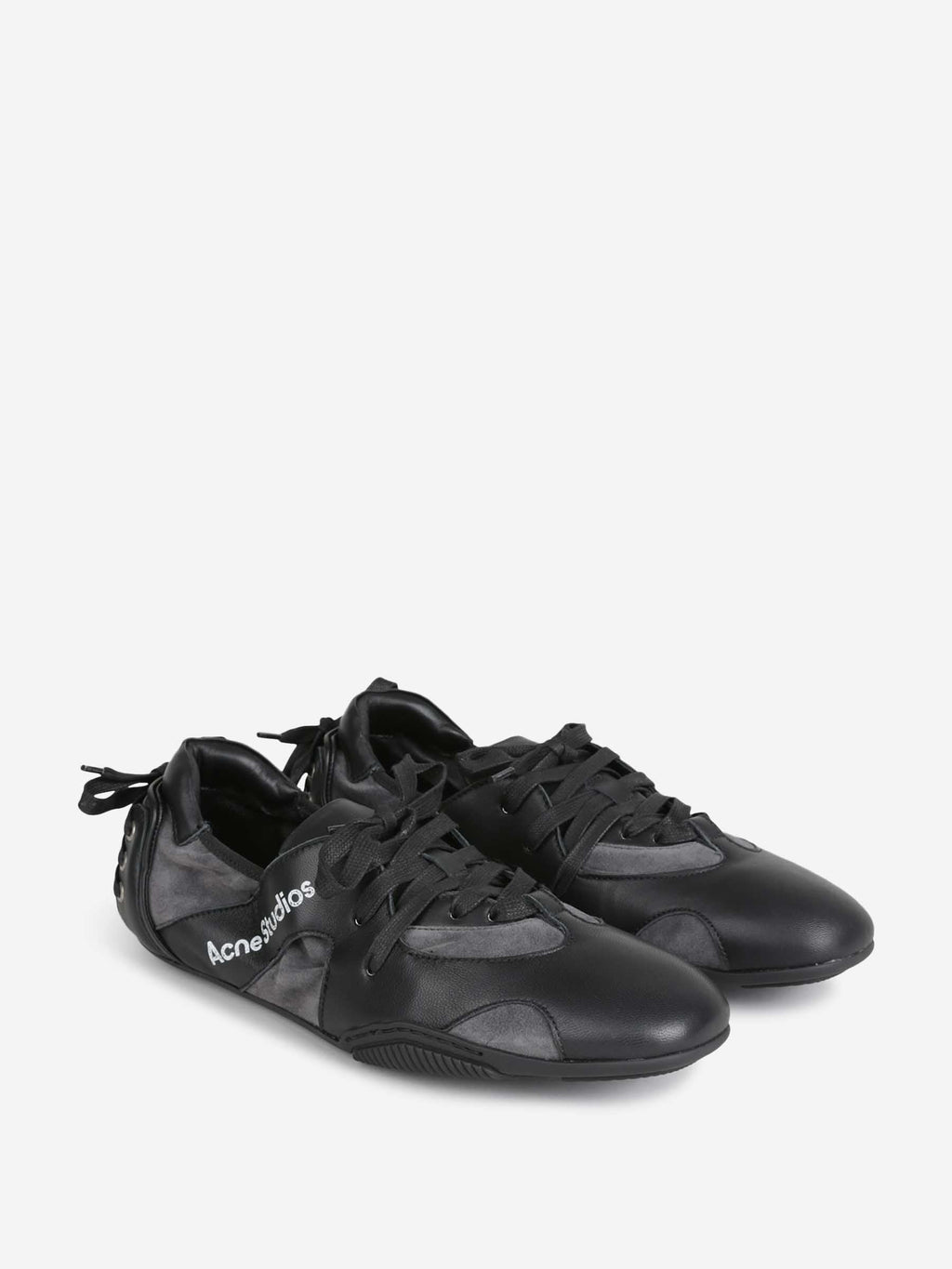 Leather Sneakers With Laces Acne studios – Гарантія оригінальності – вид ззаду