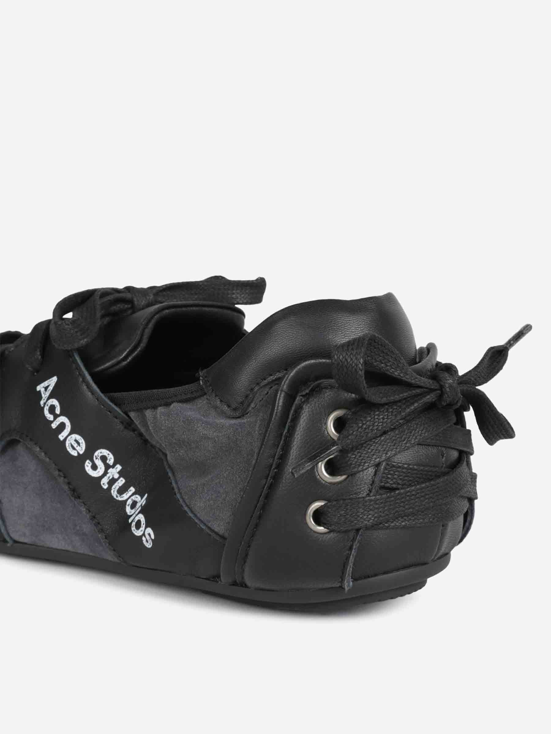 Leather Sneakers With Laces Acne studios – Гарантія оригінальності – збільшений вид