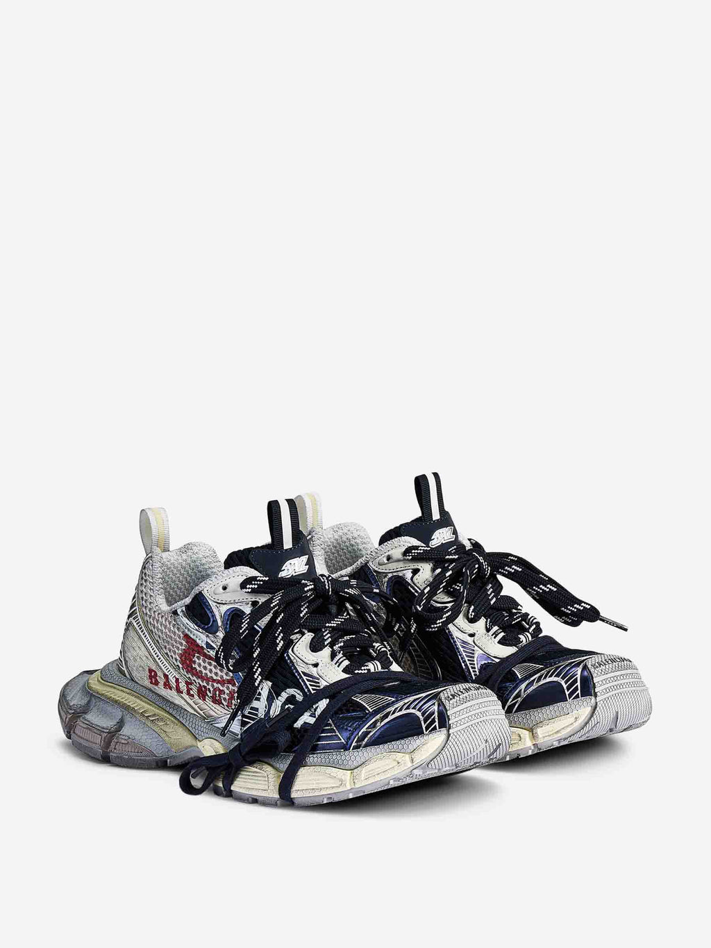 3xl Split Logo Sneakers Balenciaga оригінал – Купити в Україні – вид ззаду
