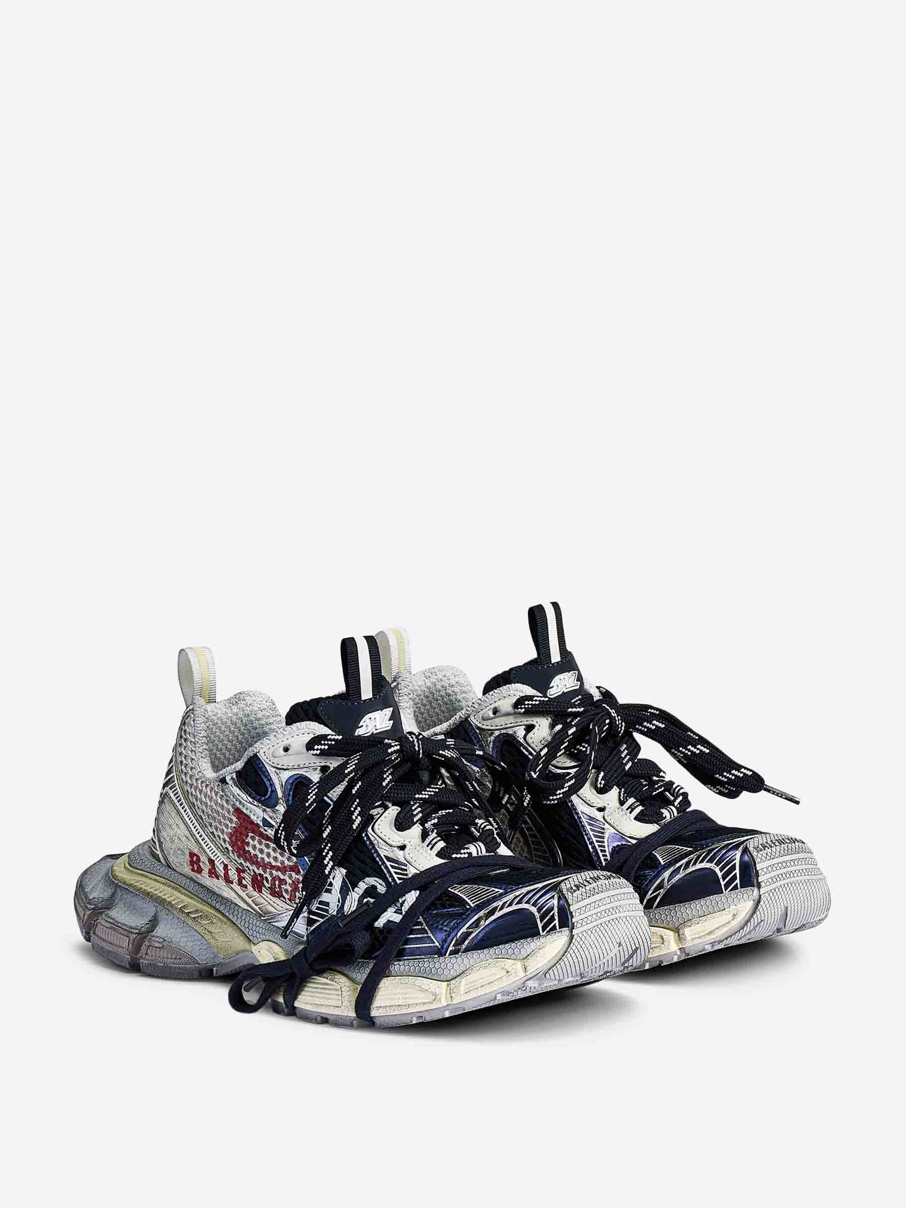 3xl Split Logo Sneakers Balenciaga оригінал – Купити в Україні – вид ззаду