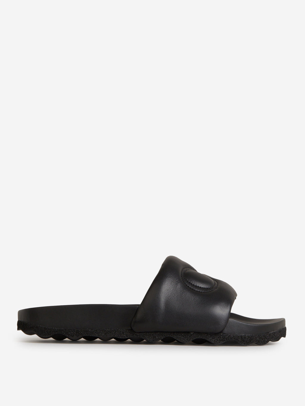 Sandalias Logo Piel Off-white оригінал – Купити в Україні – боковий вид