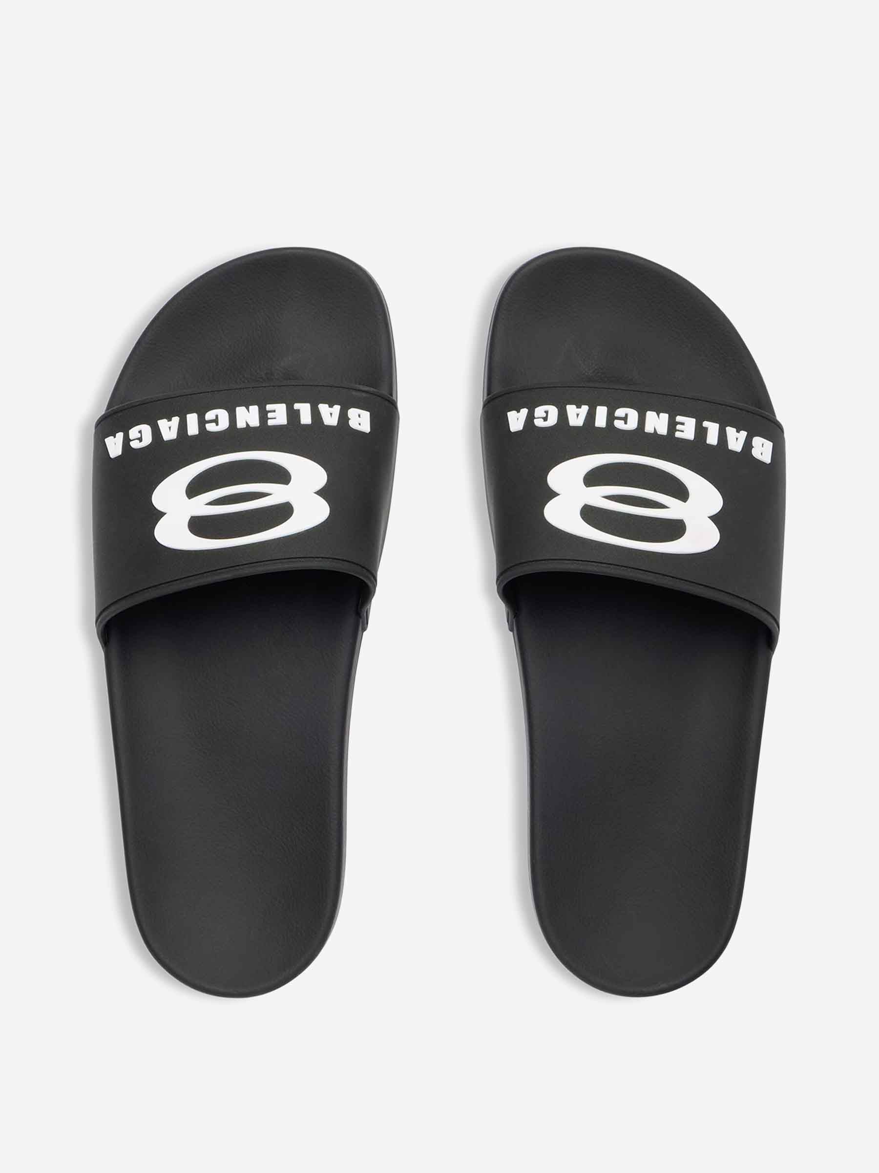 Оригінальна Pool Slide Flip-Flops Balenciaga – вид ззаду