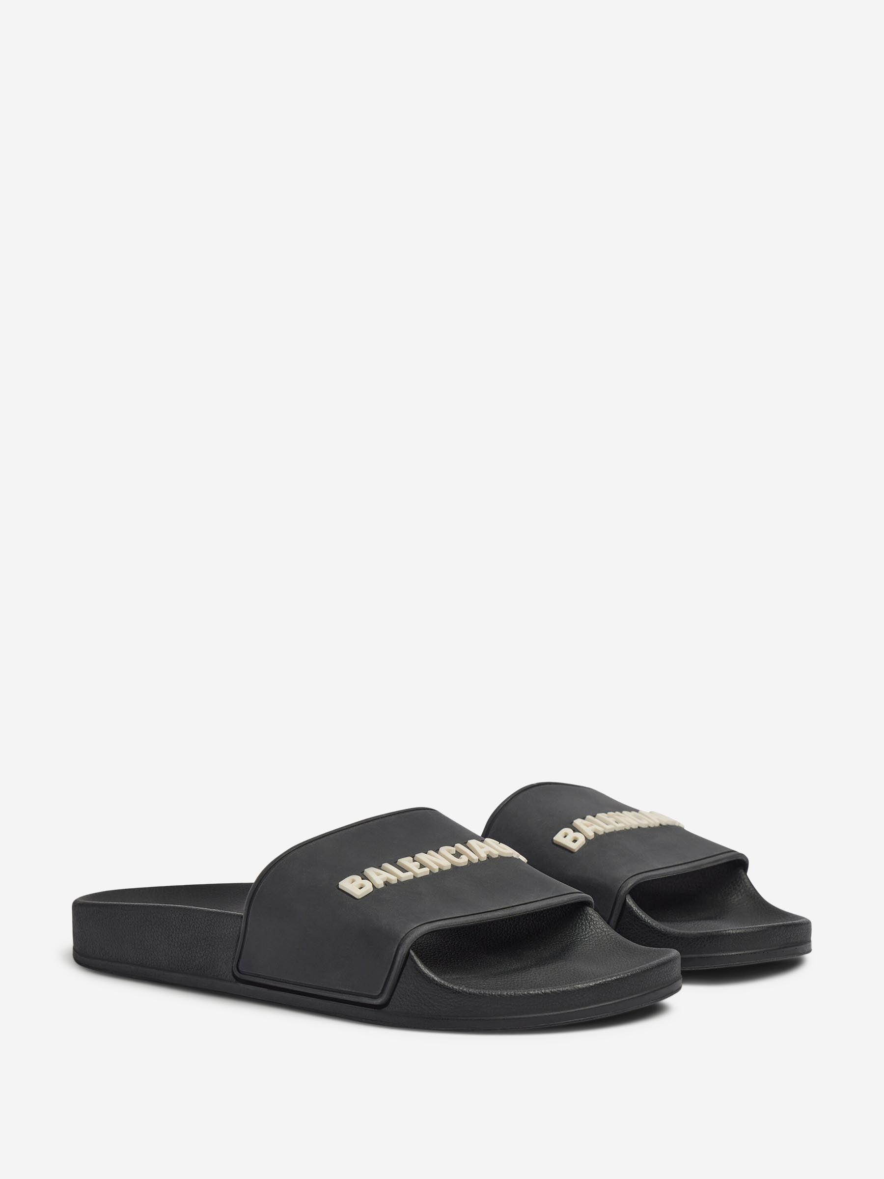Pool Slide Flip Flops Balenciaga оригінал – Купити в Україні – вид ззаду