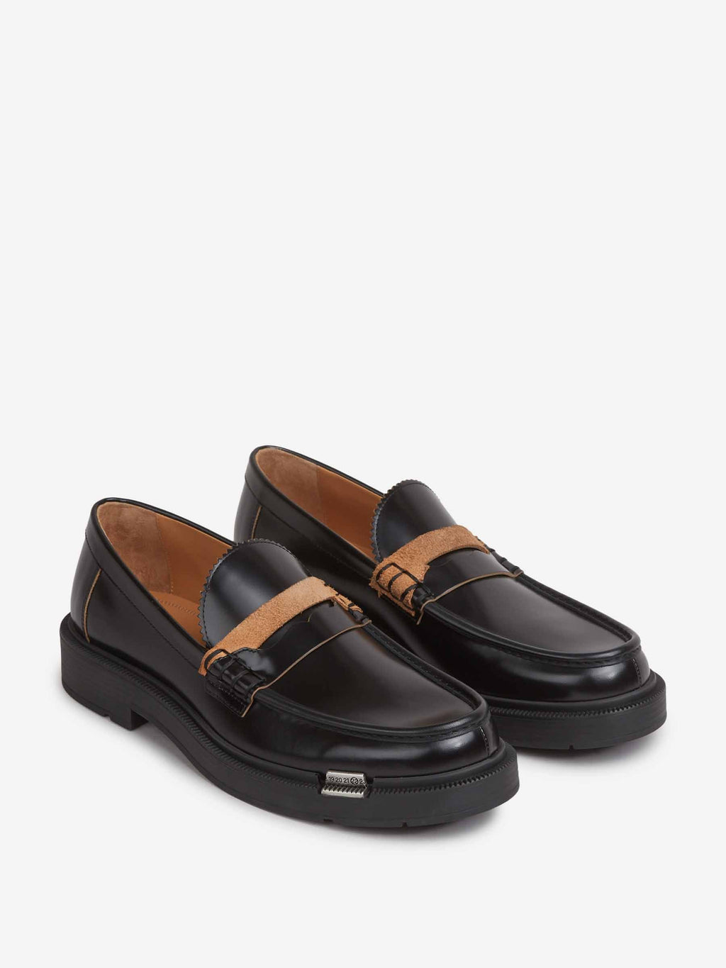 Leather Contrast Loafers Maison margiela оригінал – Купити в Україні – вид ззаду