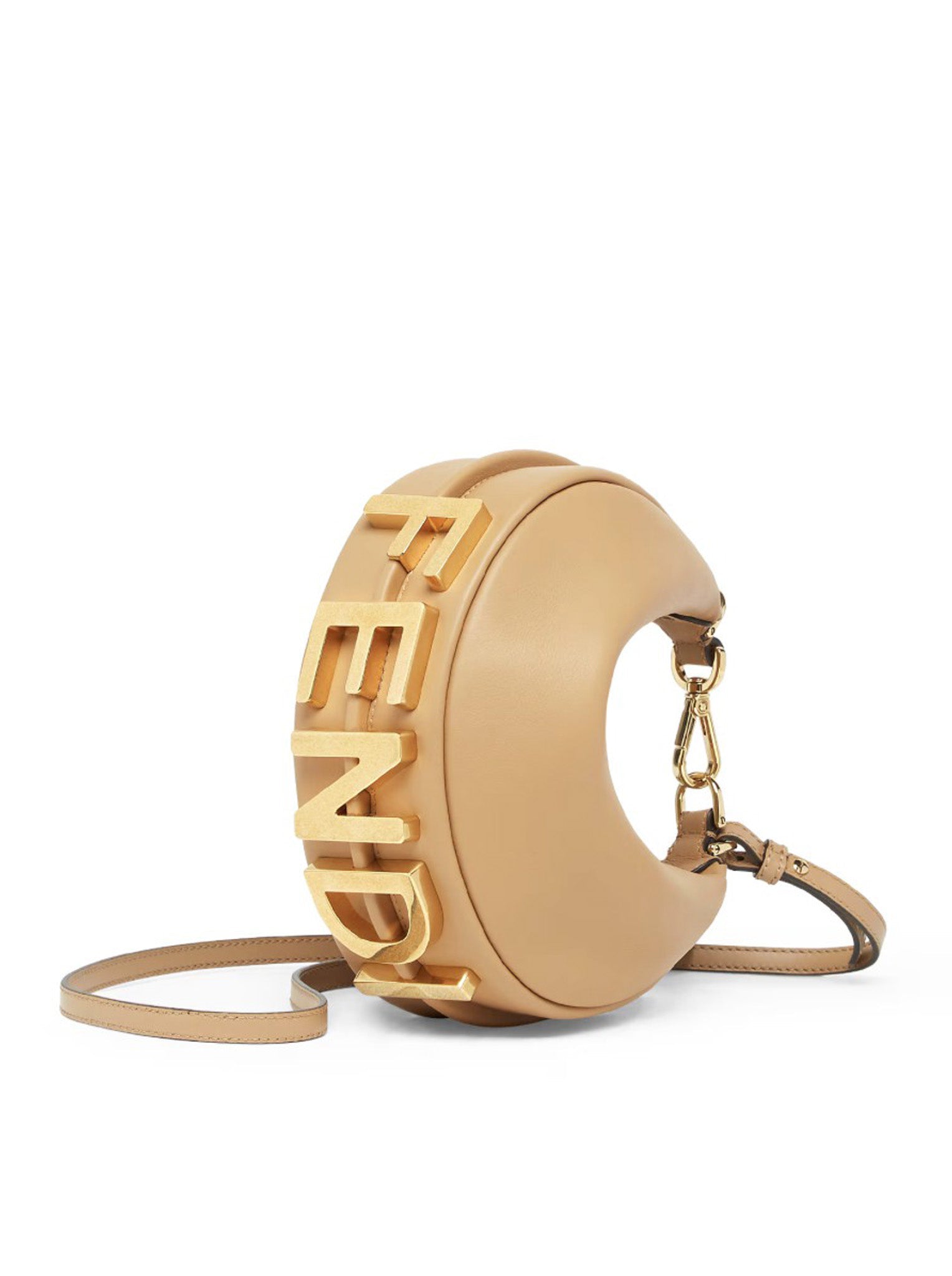 Оригінальна graphy Mini In Honey Leather Fendi – вид ззаду
