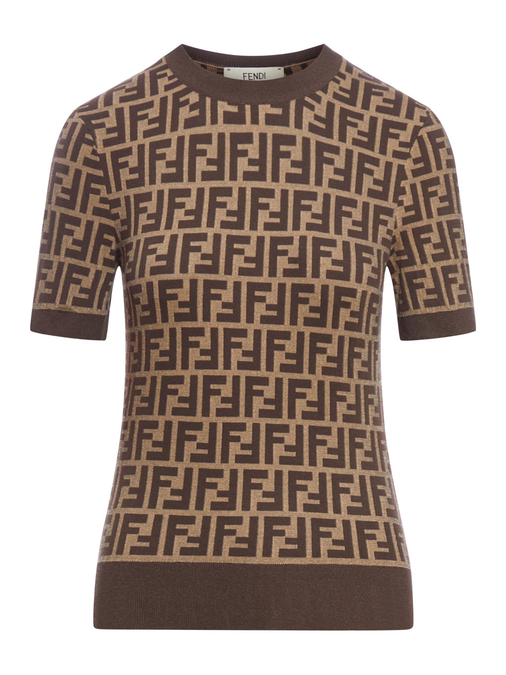 Оригінальна Brown Ff Cotton Sweater Fendi – боковий вид