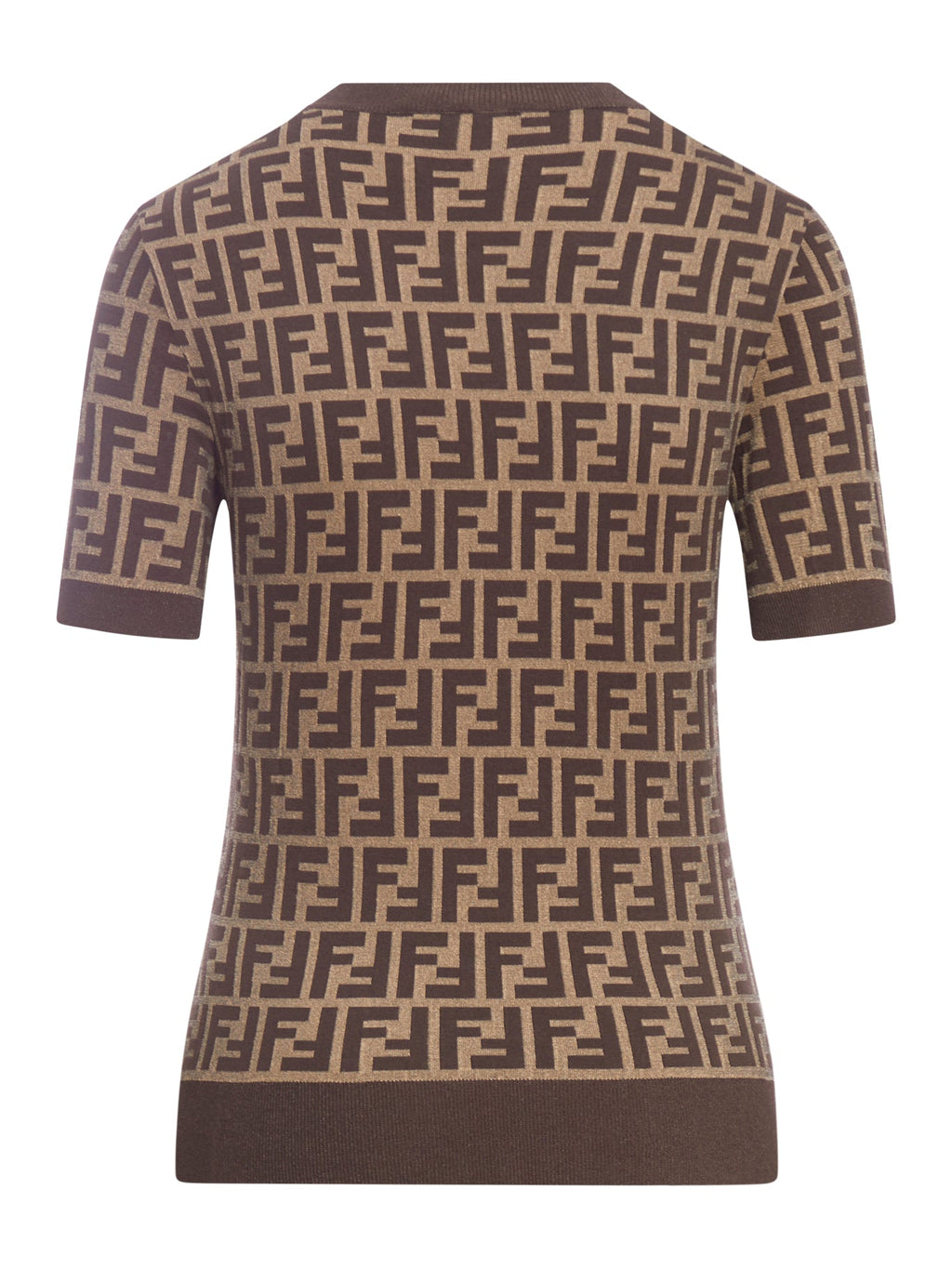 Оригінальна Brown Ff Cotton Sweater Fendi – вид ззаду